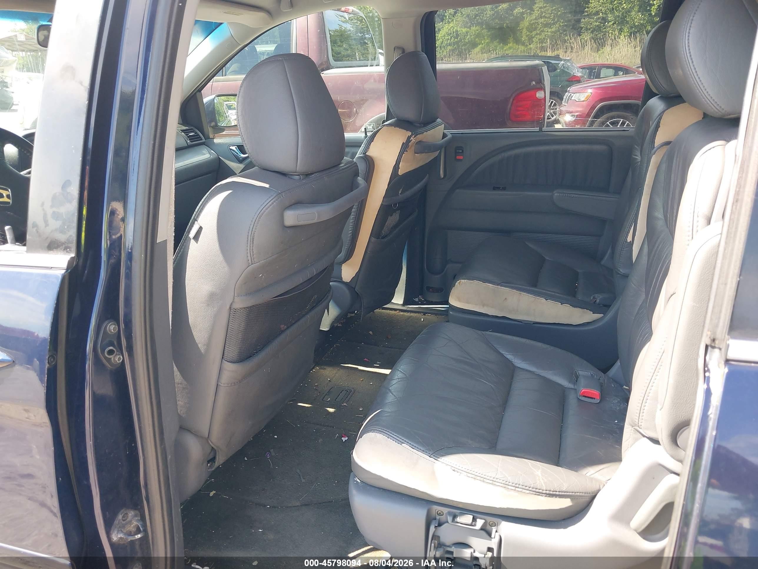 2007 Honda Odyssey Ex-l Dark Blue vin: 5FNRL38647B000958