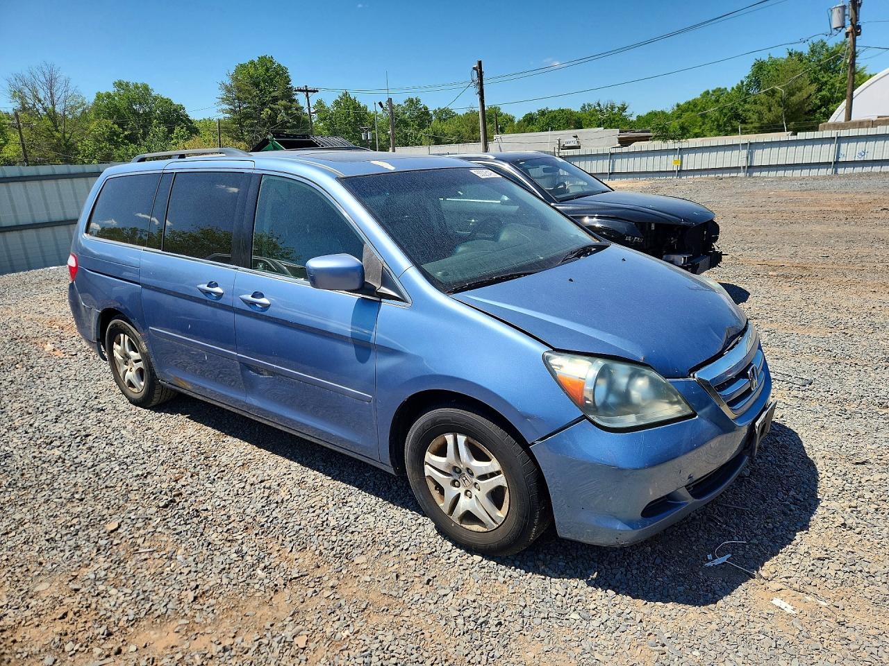 2007 Hond Odyssey Blue vin: 5FNRL38647B052817
