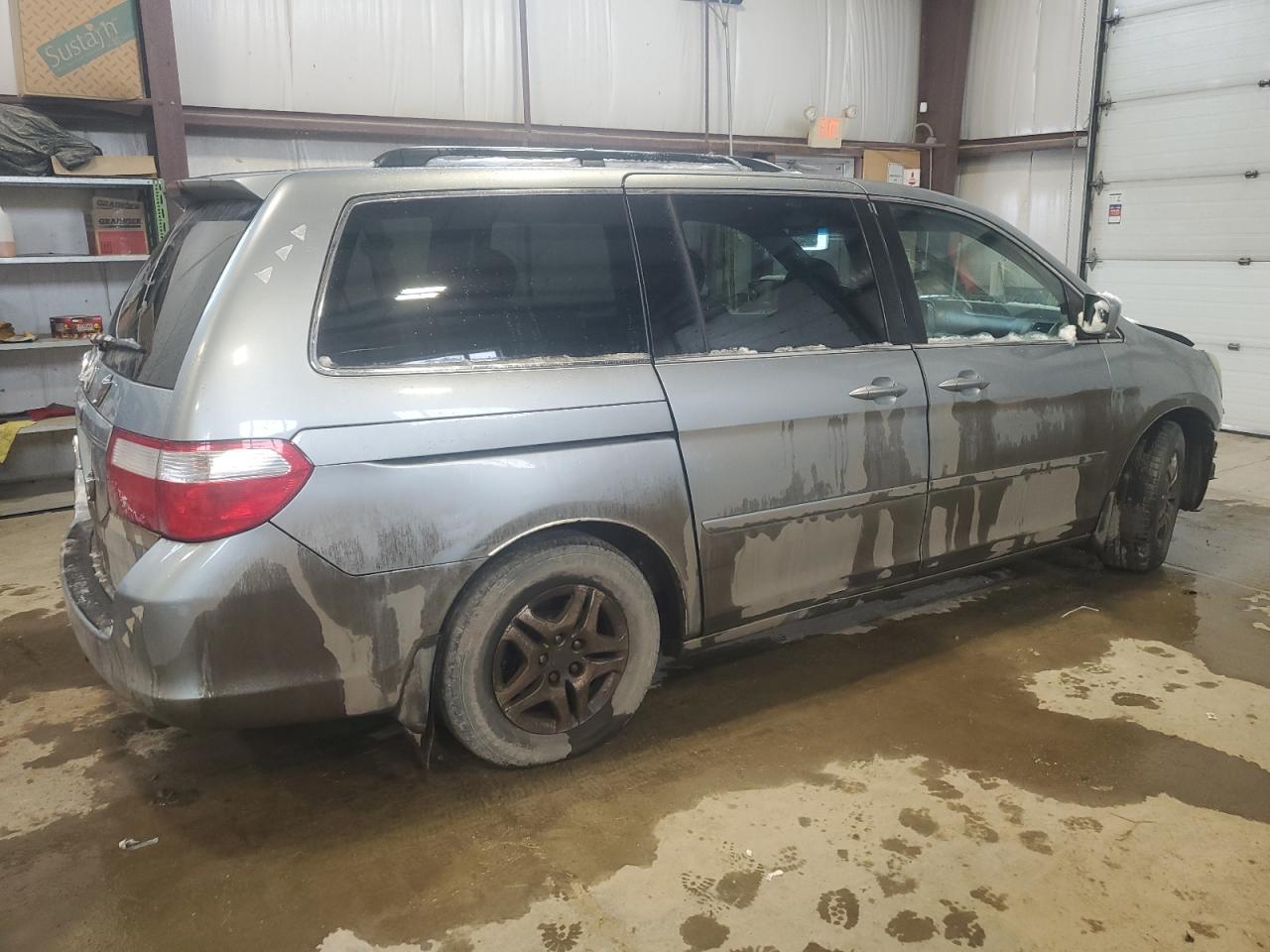 2007 Honda Odyssey Exl Серый vin: 5FNRL38647B069309