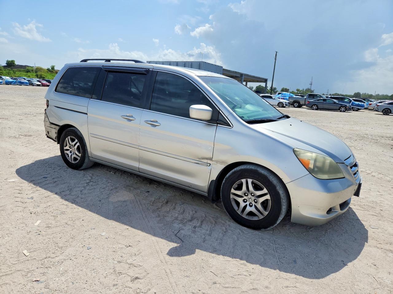 2007 Honda Odyssey Exl Silver vin: 5FNRL38647B109873