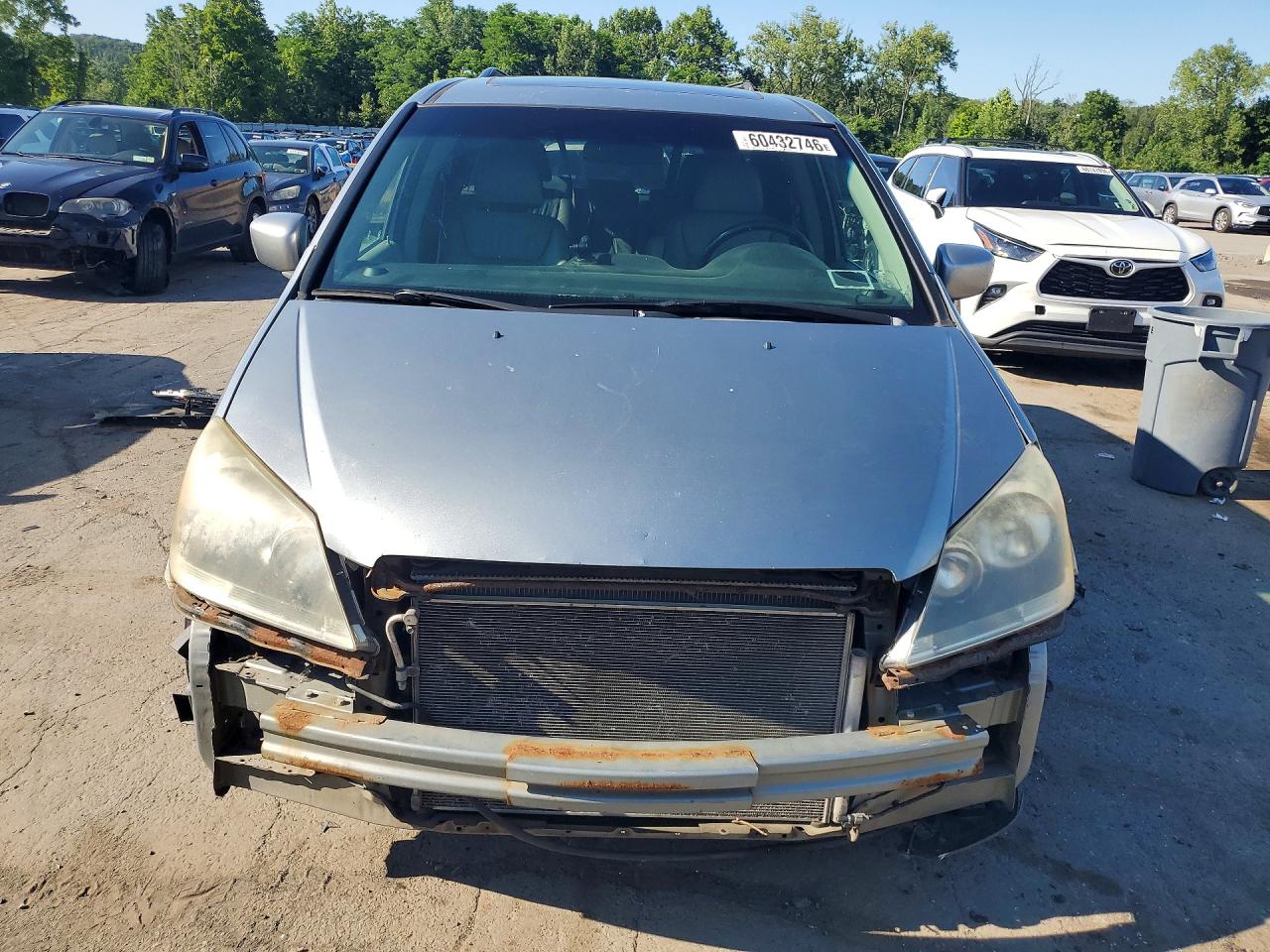 2007 Honda Odyssey Exl Silver vin: 5FNRL38647B111560