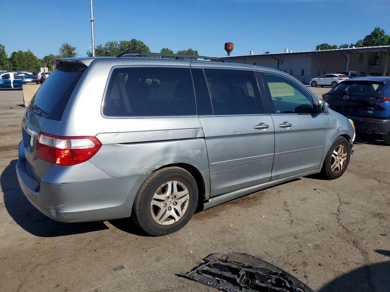 2007 Honda Odyssey Exl Silver vin: 5FNRL38647B111560