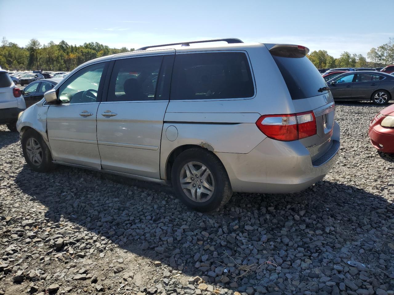 2007 Honda Odyssey Exl Silver vin: 5FNRL38647B404522