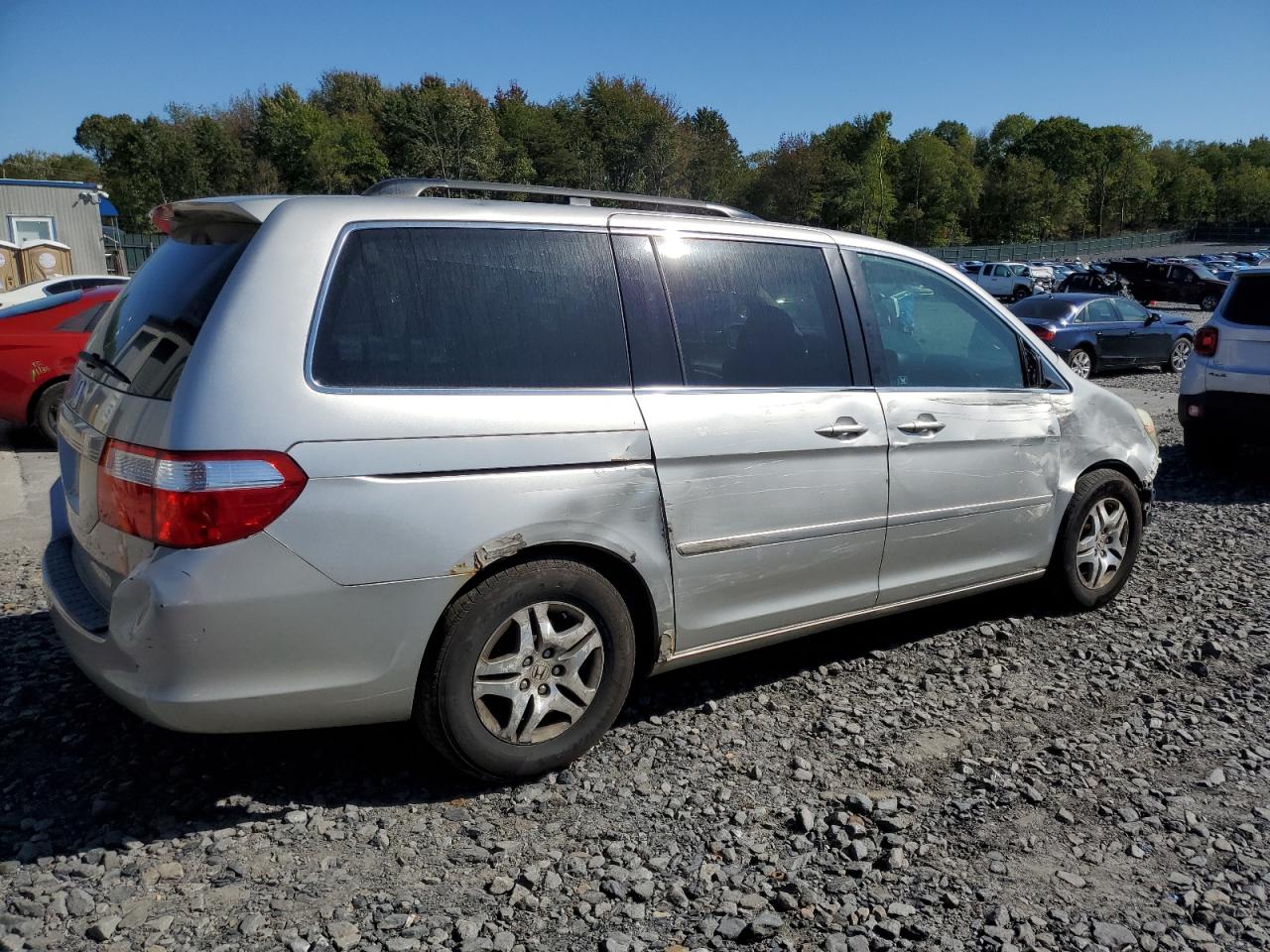2007 Honda Odyssey Exl Silver vin: 5FNRL38647B404522