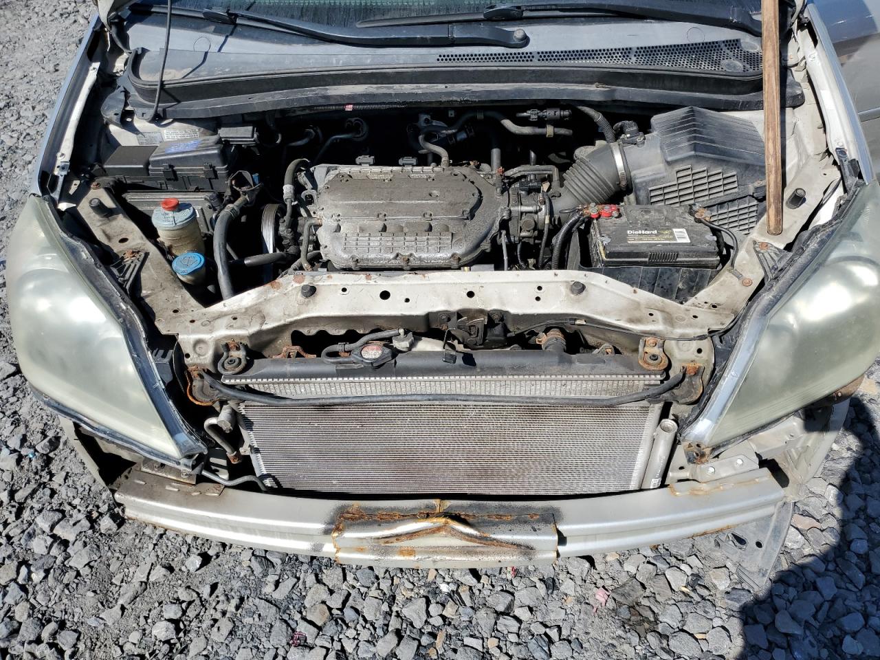 2007 Honda Odyssey Exl Silver vin: 5FNRL38647B404522
