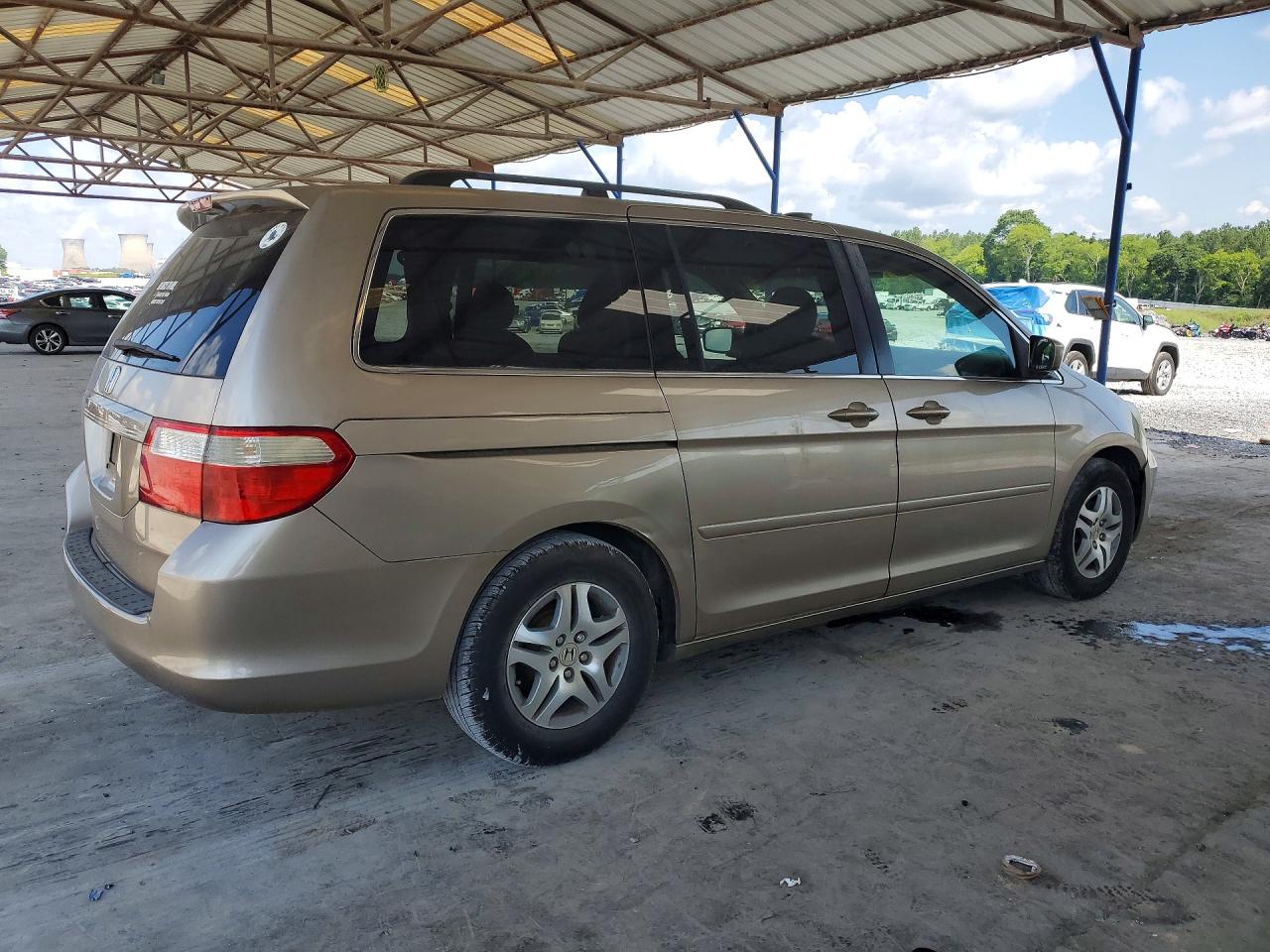 2007 Honda Odyssey Exl Beige vin: 5FNRL38647B406867