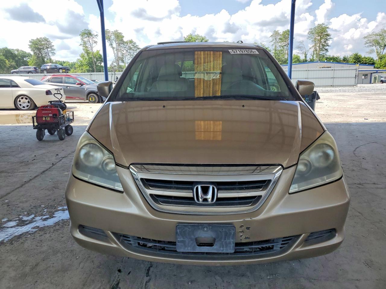 2007 Honda Odyssey Exl Beige vin: 5FNRL38647B406867