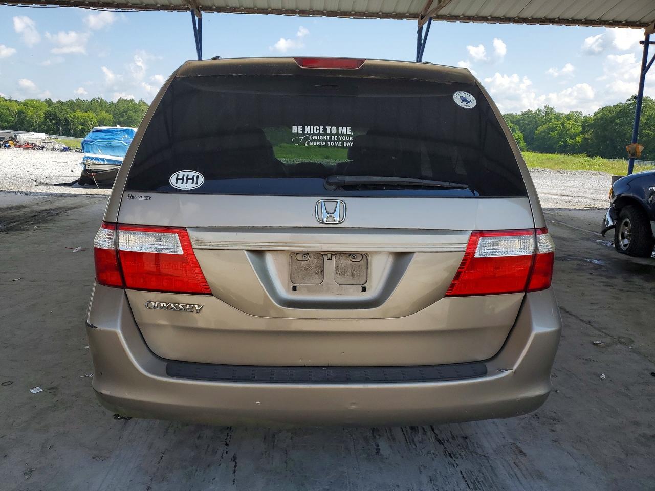 2007 Honda Odyssey Exl Beige vin: 5FNRL38647B406867