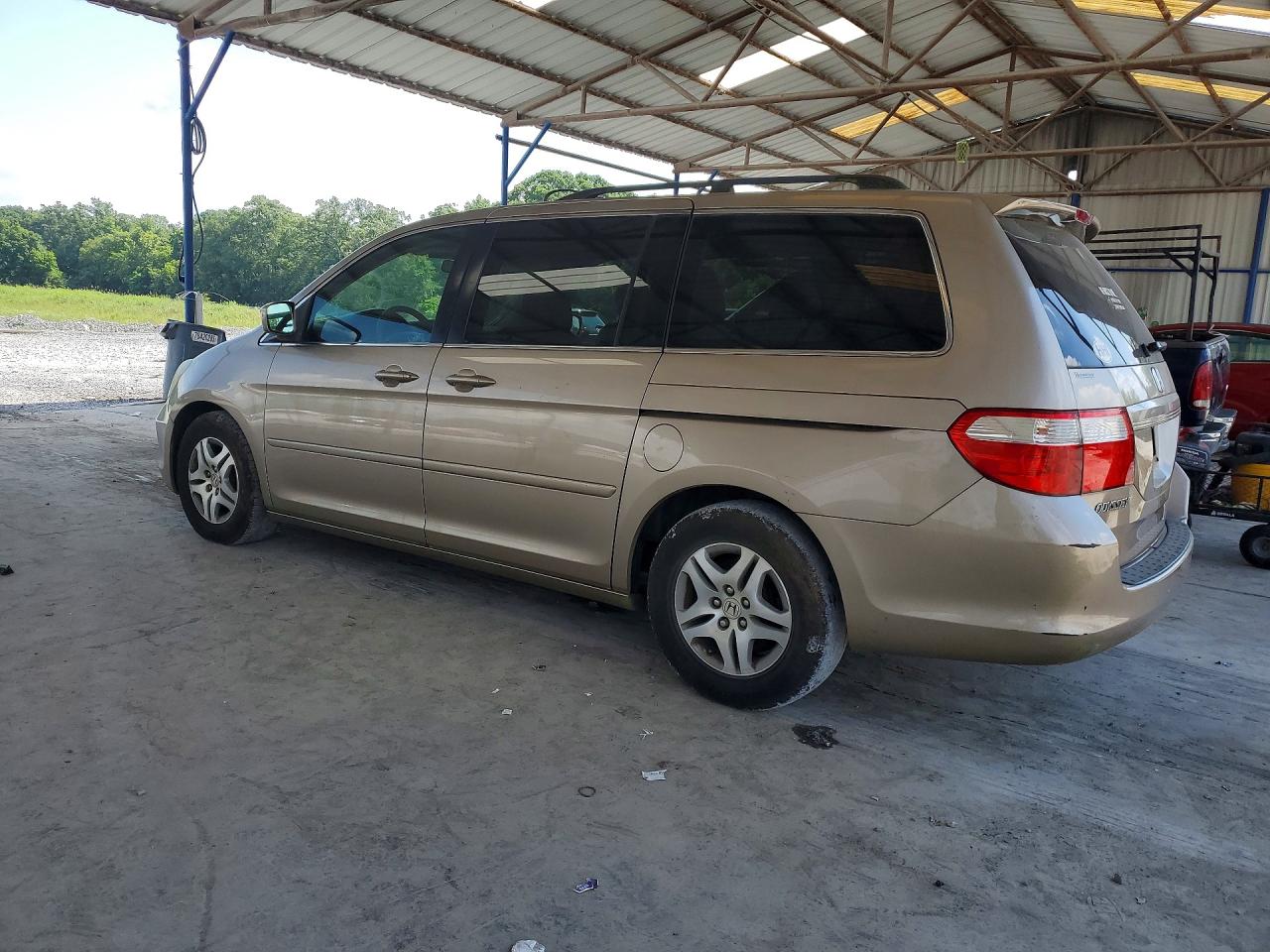 2007 Honda Odyssey Exl Beige vin: 5FNRL38647B406867