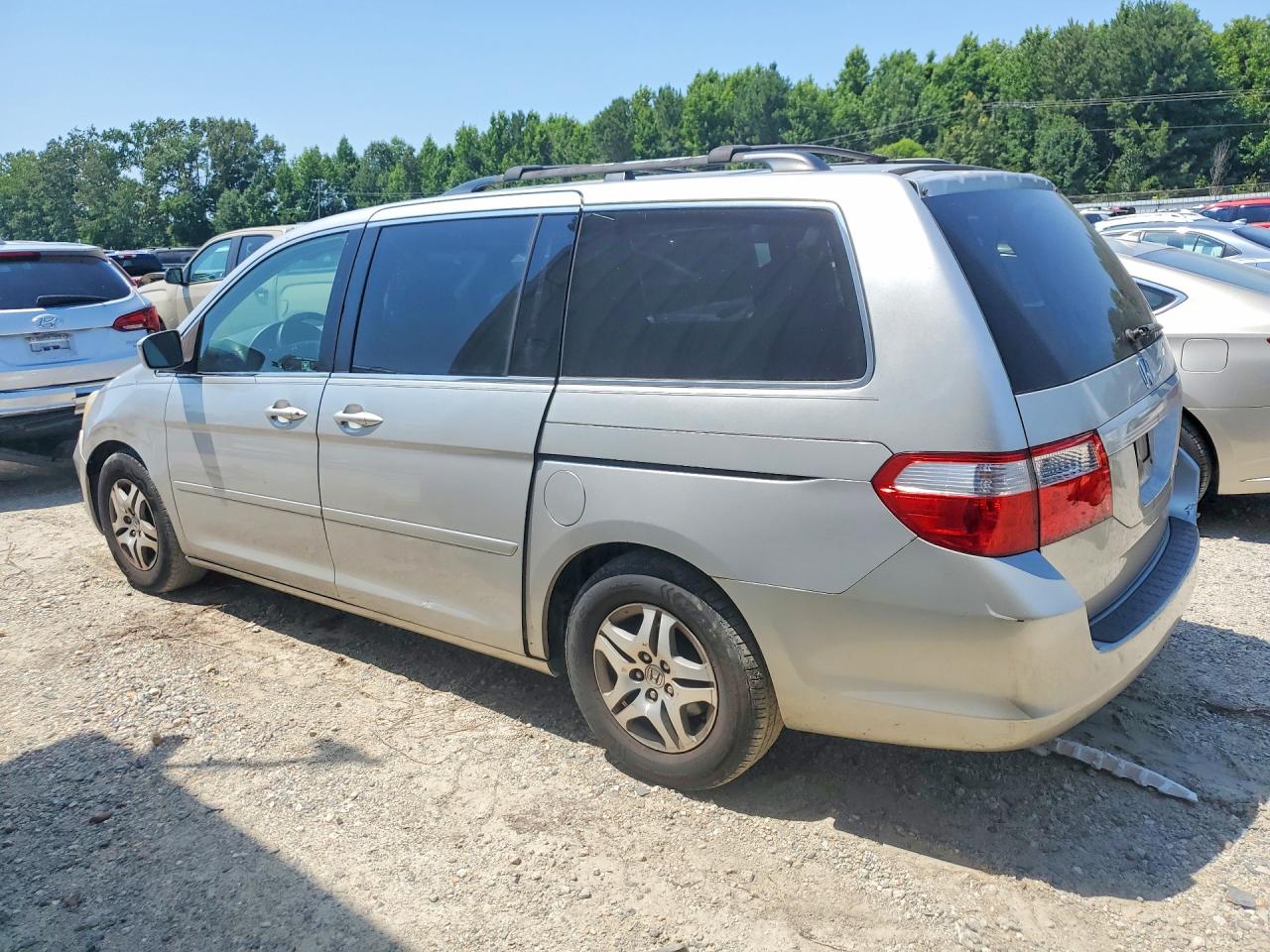 2007 Honda Odyssey Exl Silver vin: 5FNRL38647B414354
