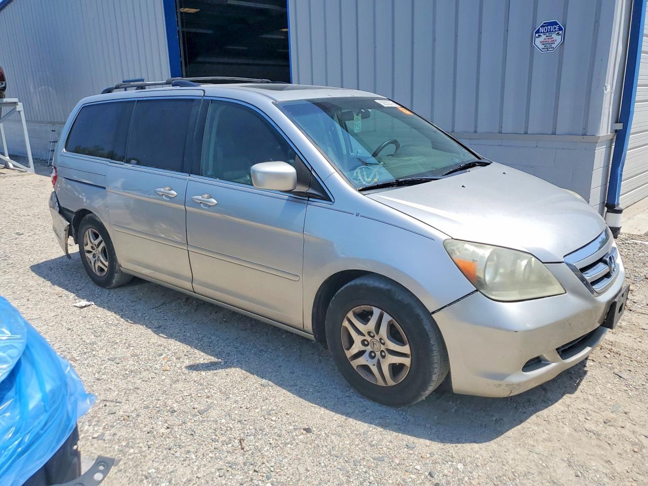 2007 Honda Odyssey Exl Silver vin: 5FNRL38647B414354