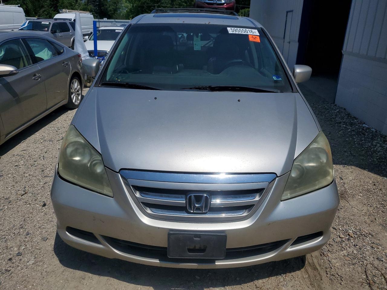 2007 Honda Odyssey Exl Silver vin: 5FNRL38647B414354