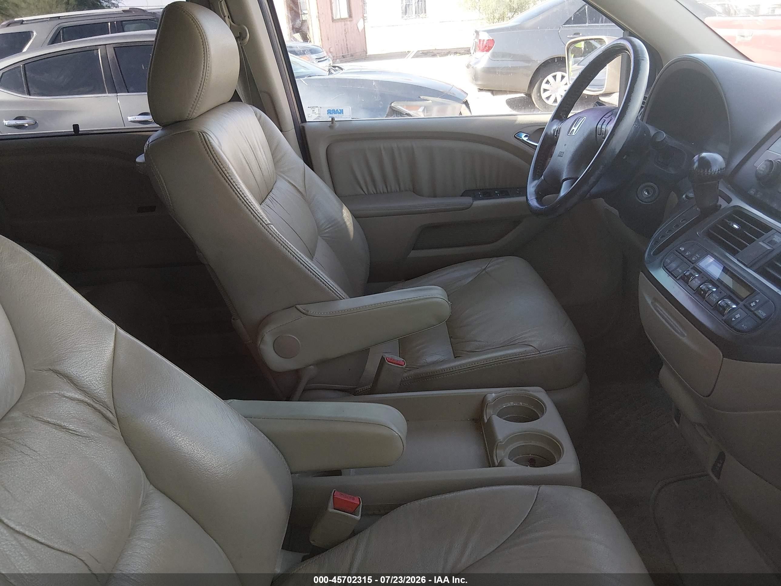 2007 Honda Odyssey Ex-l Gold vin: 5FNRL38647B423149