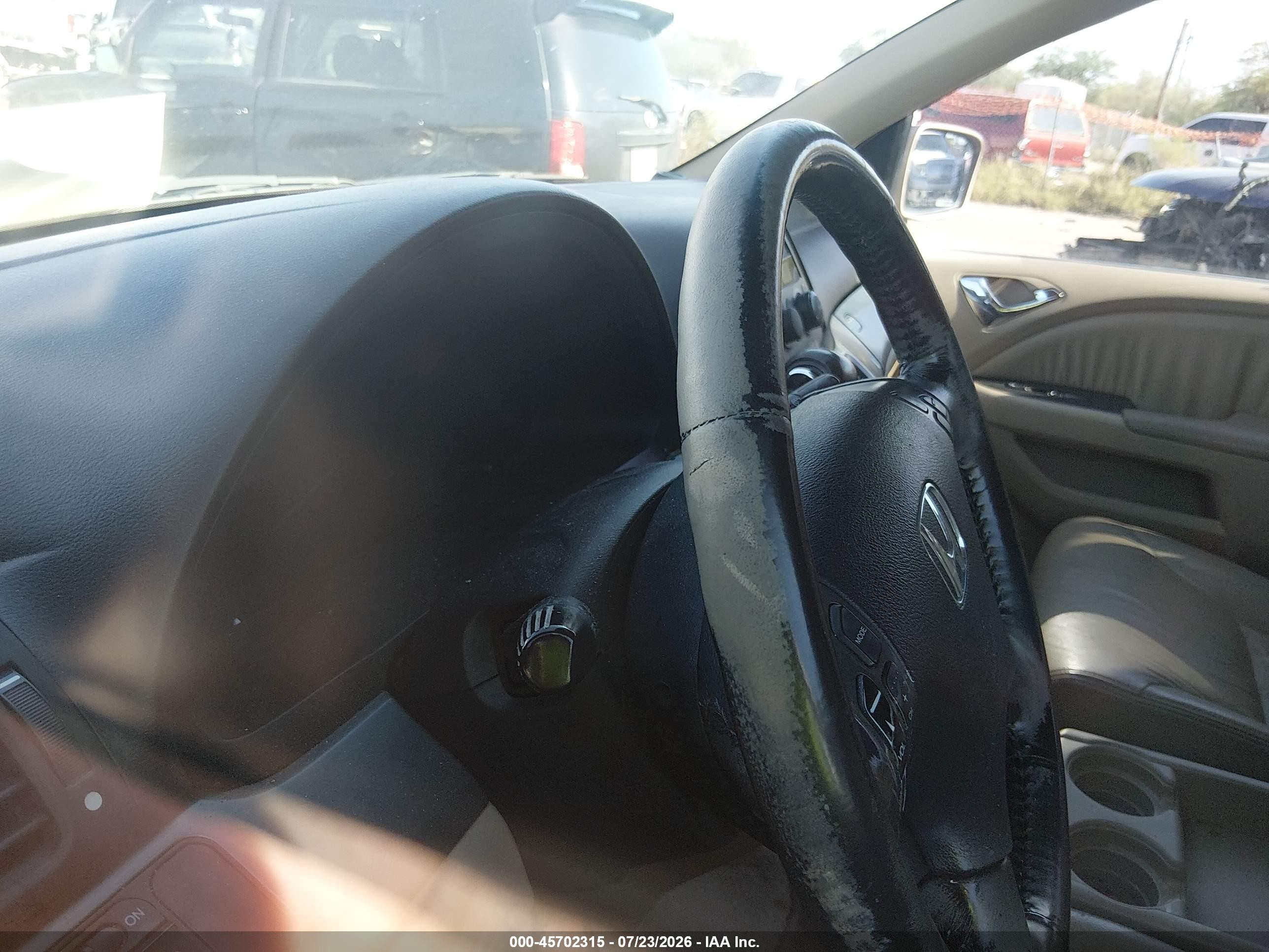 2007 Honda Odyssey Ex-l Gold vin: 5FNRL38647B423149