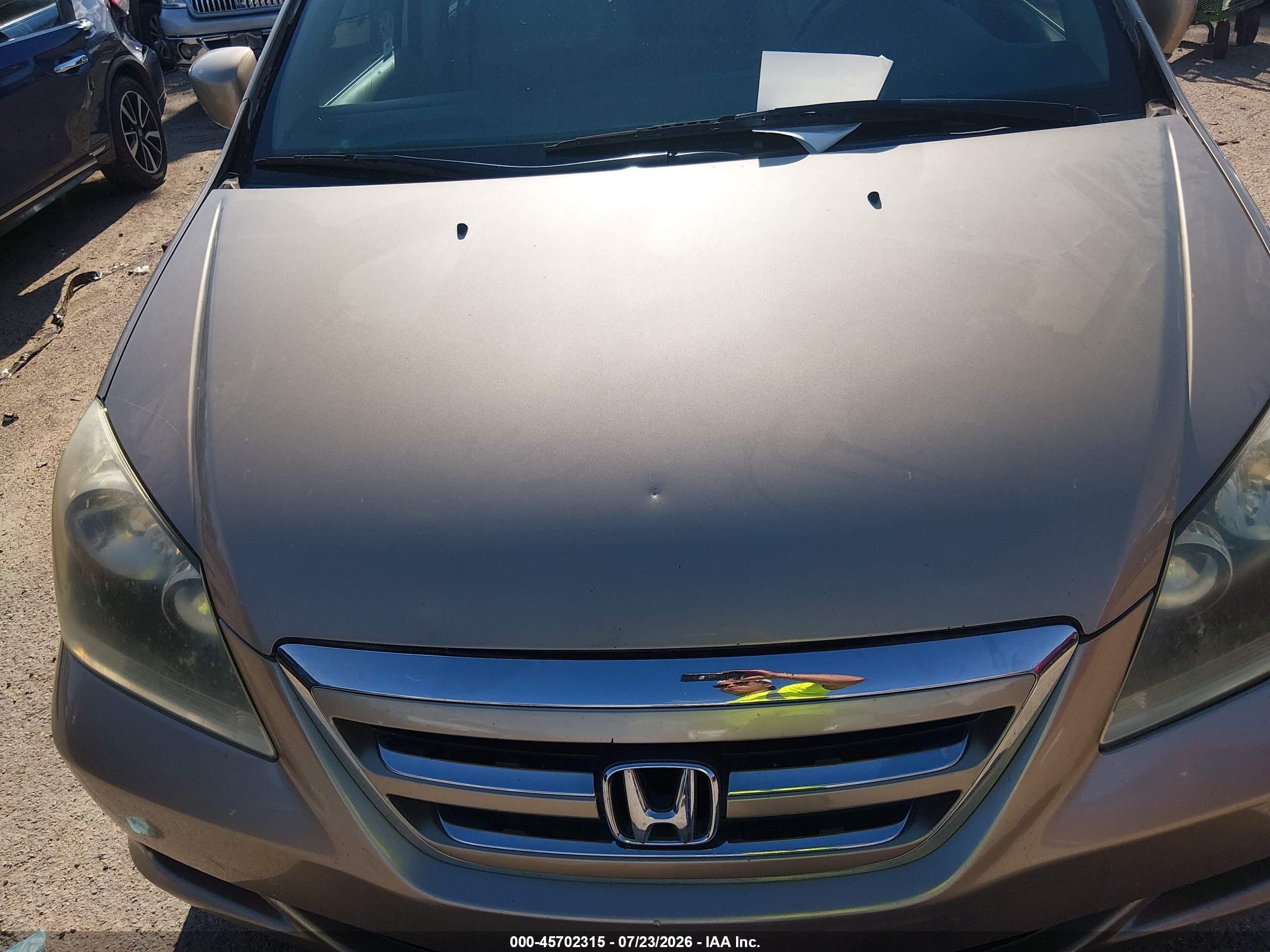2007 Honda Odyssey Ex-l Gold vin: 5FNRL38647B423149