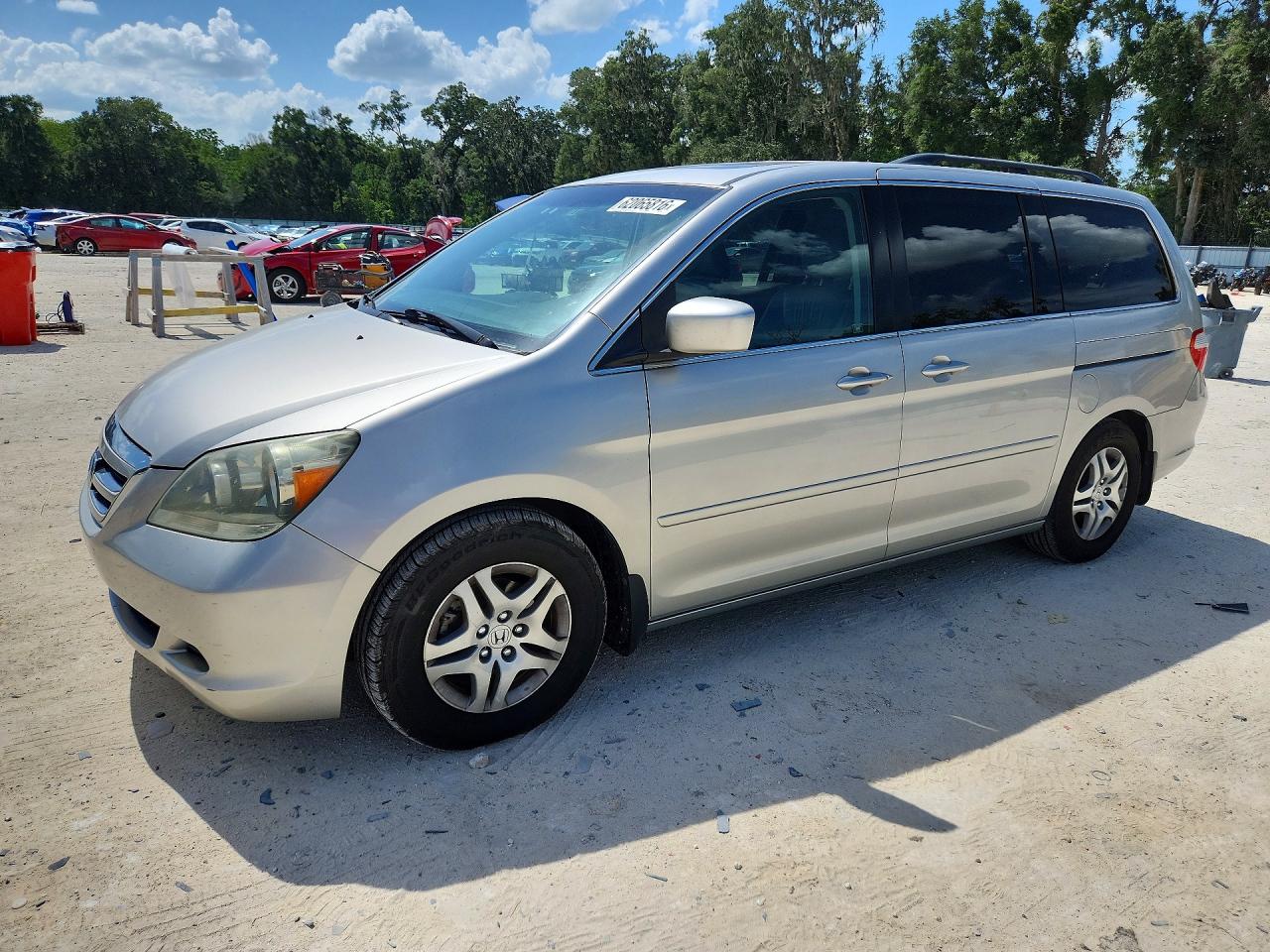 2007 Honda Odyssey Exl Beige vin: 5FNRL38647B434359