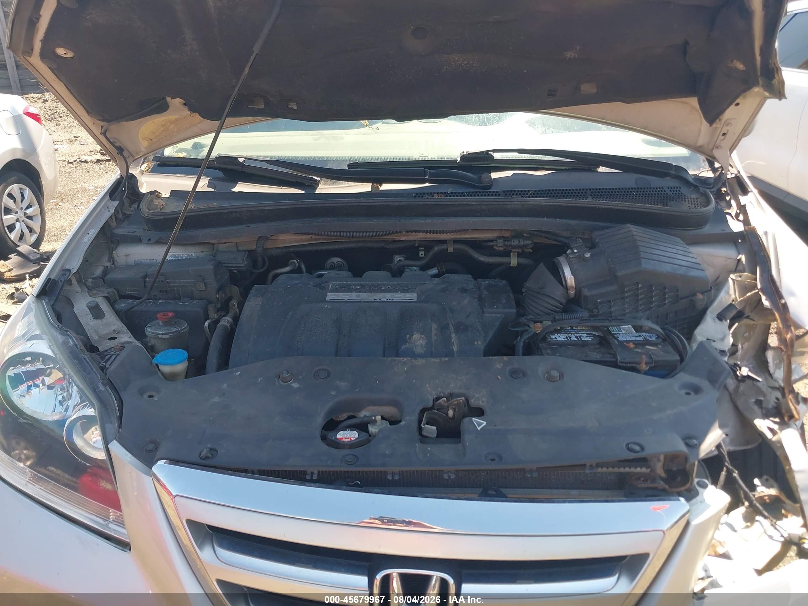 2007 Honda Odyssey Ex-l Silver vin: 5FNRL38647B437004