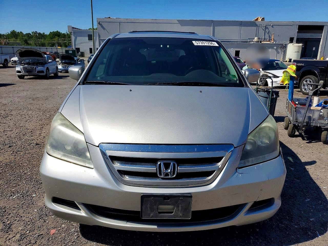 2007 Honda Odyssey Exl Silver vin: 5FNRL38647B442929