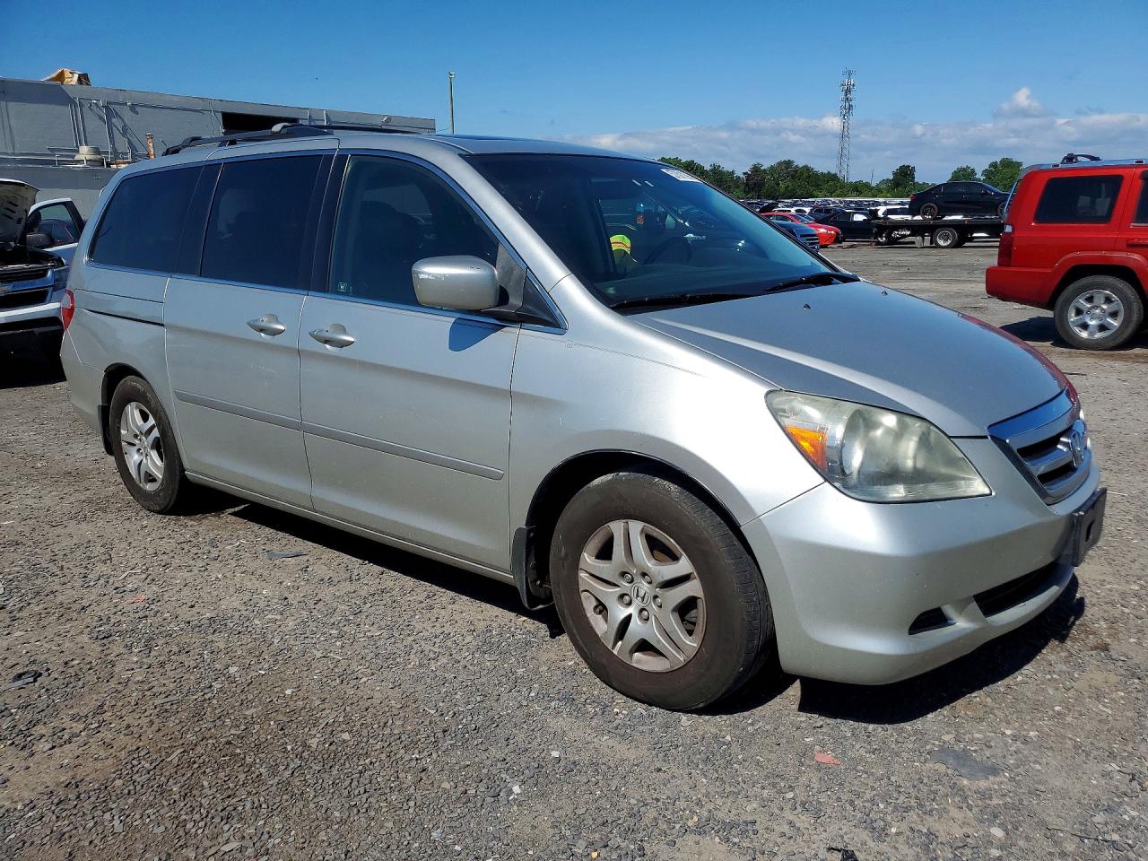 2007 Honda Odyssey Exl Silver vin: 5FNRL38647B442929