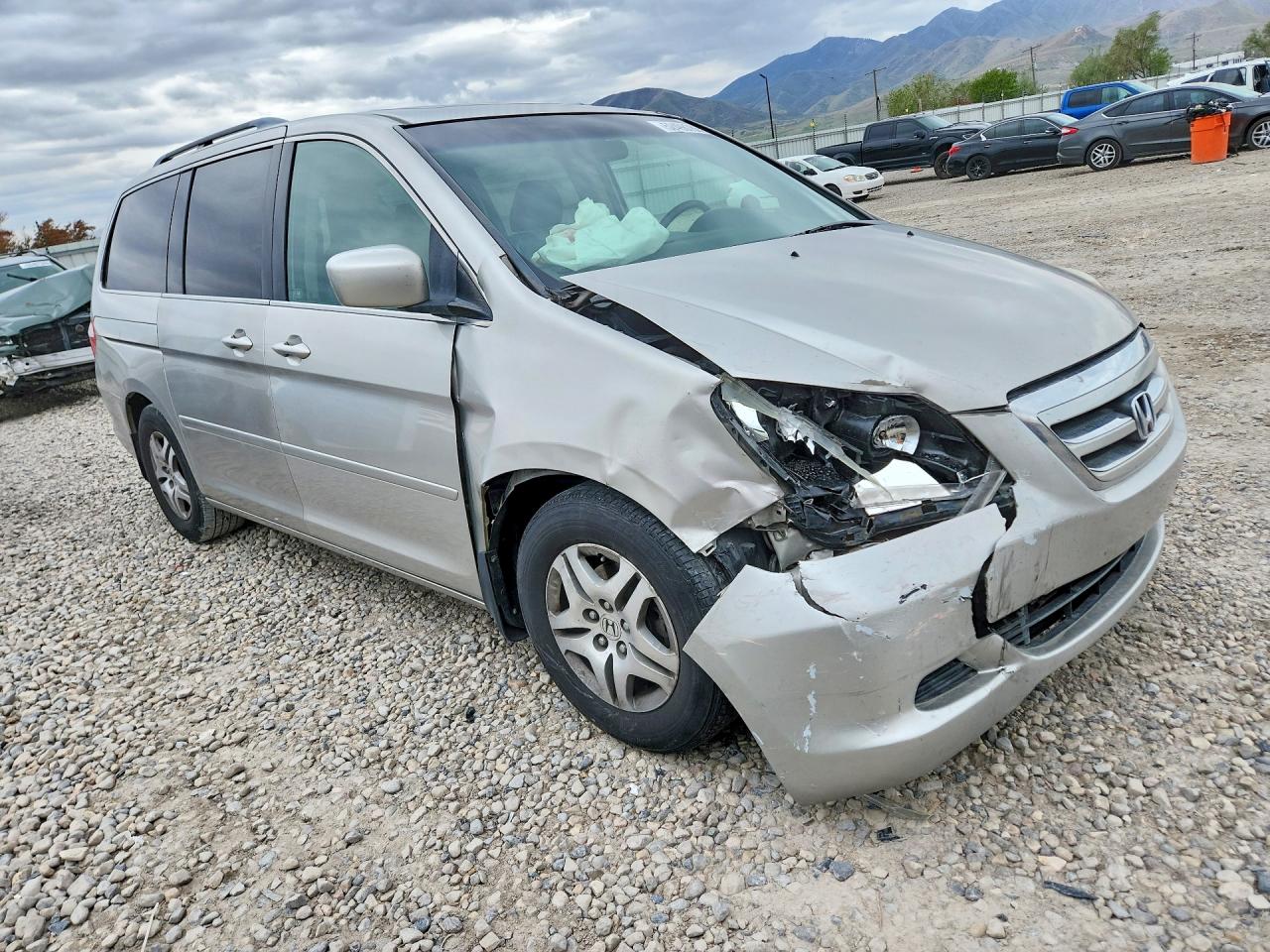 2007 Honda Odyssey Exl Silver vin: 5FNRL38647B452022