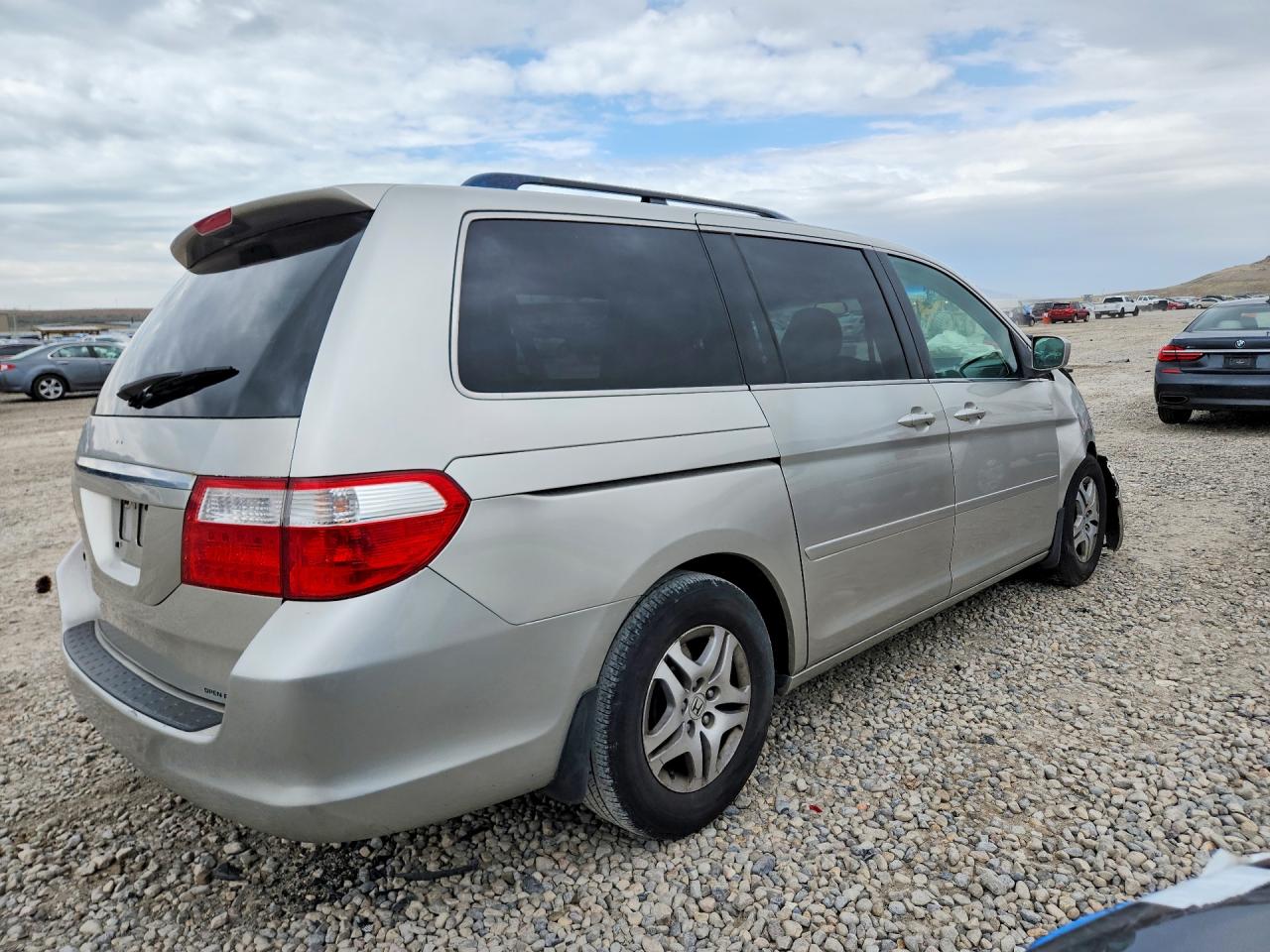 2007 Honda Odyssey Exl Silver vin: 5FNRL38647B452022