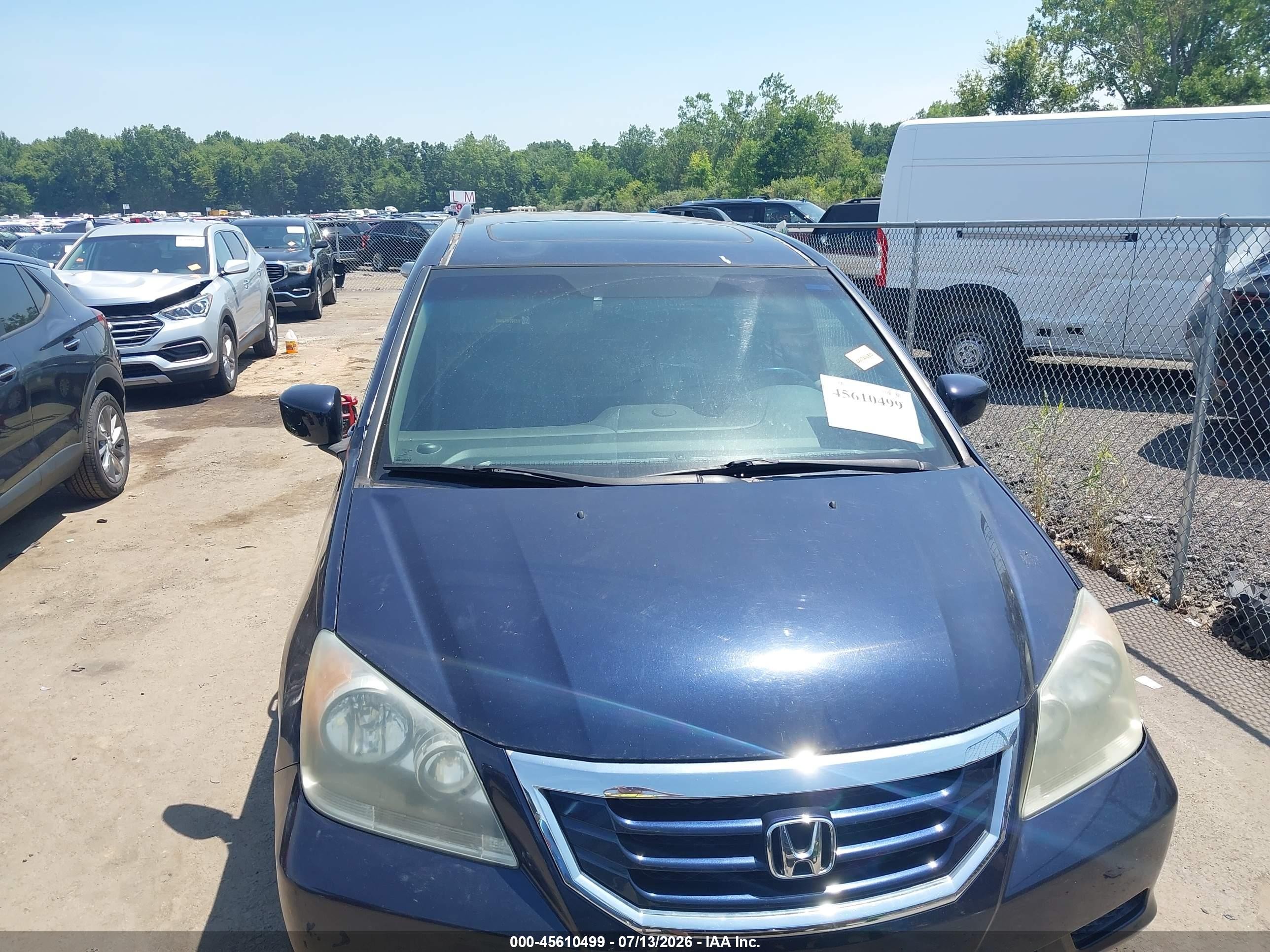 2008 Honda Odyssey Ex-l Dark Blue vin: 5FNRL38648B104254