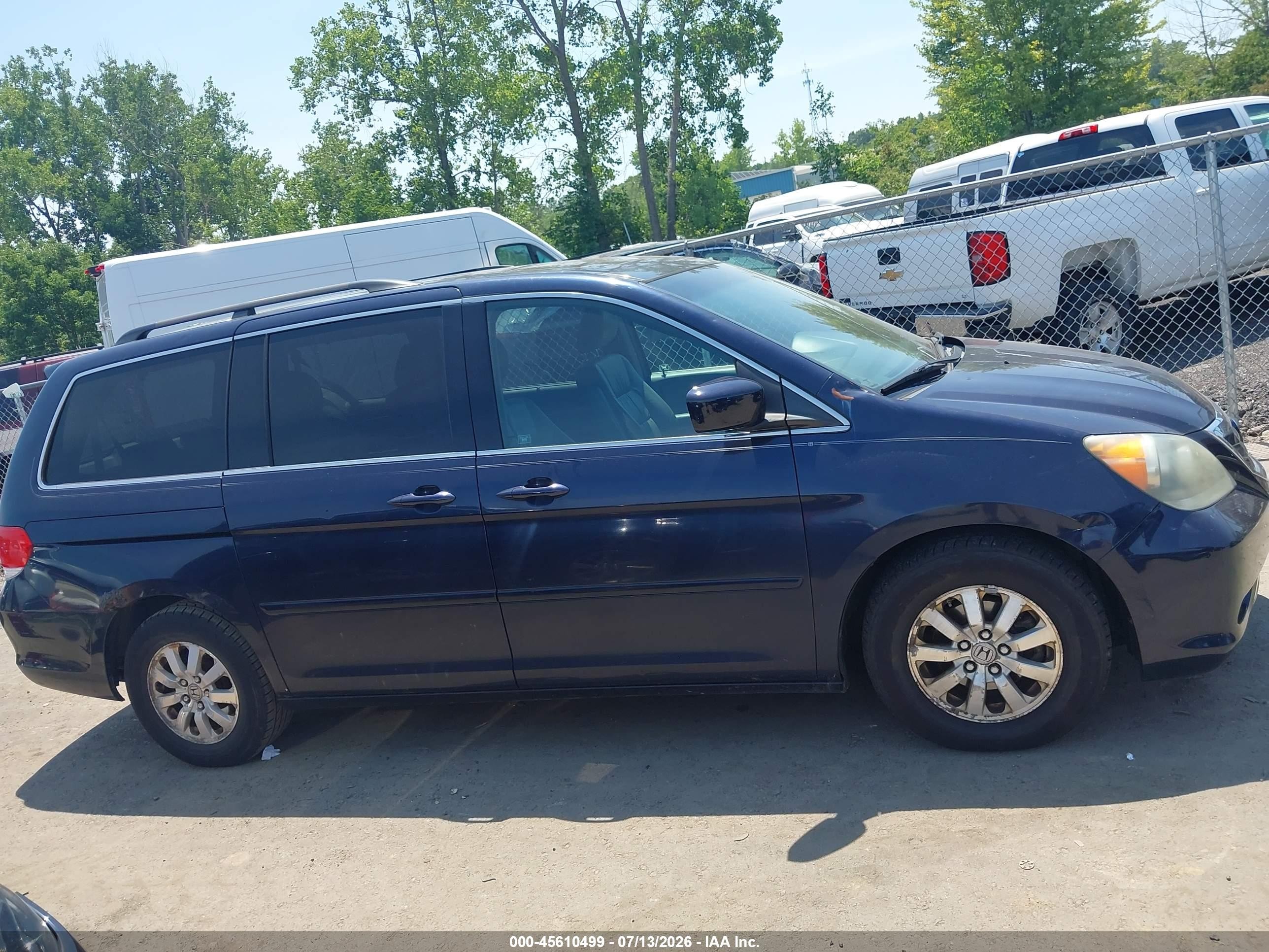 2008 Honda Odyssey Ex-l Dark Blue vin: 5FNRL38648B104254