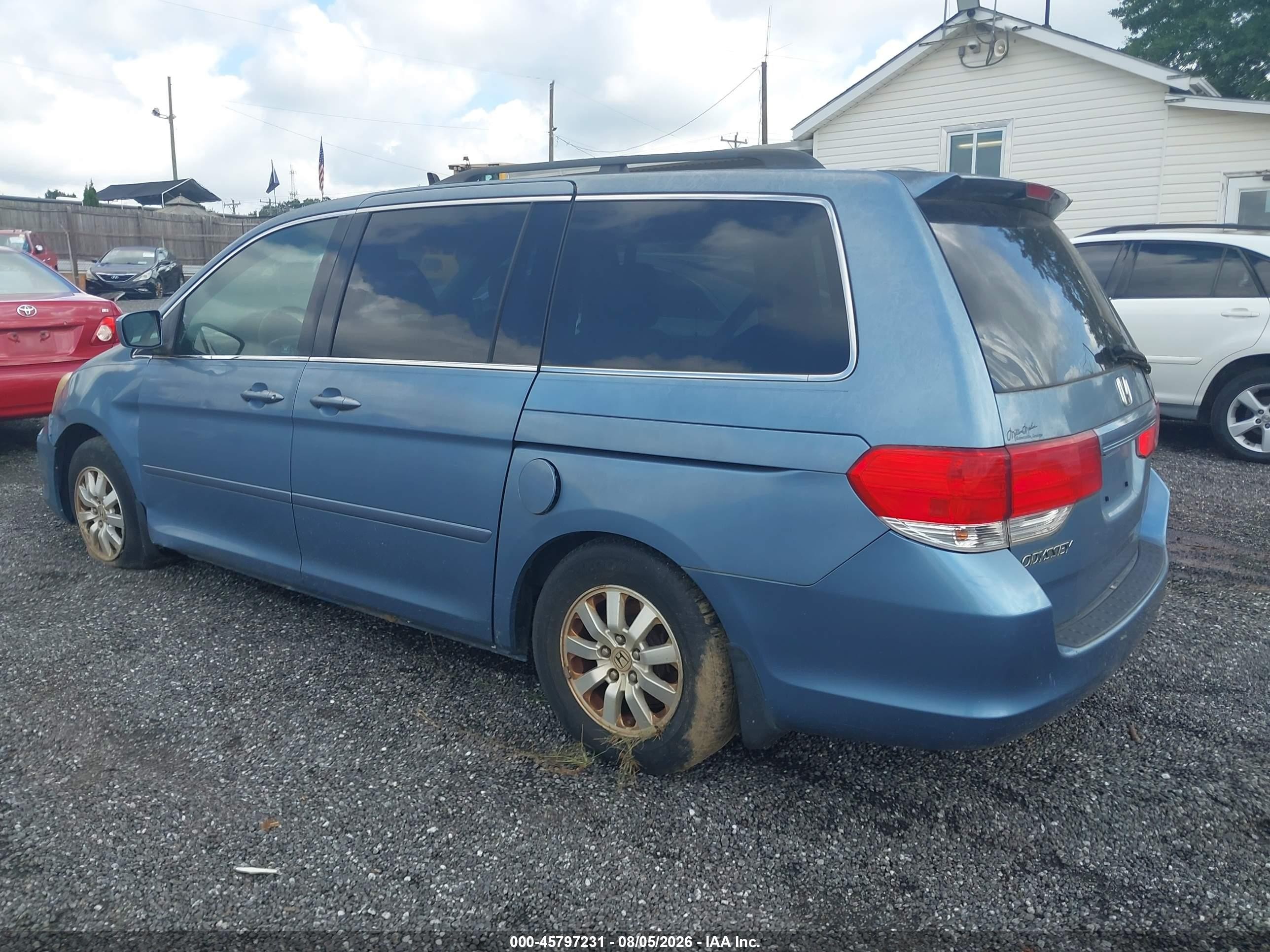 2008 Honda Odyssey Ex-l Light Blue vin: 5FNRL38648B104593