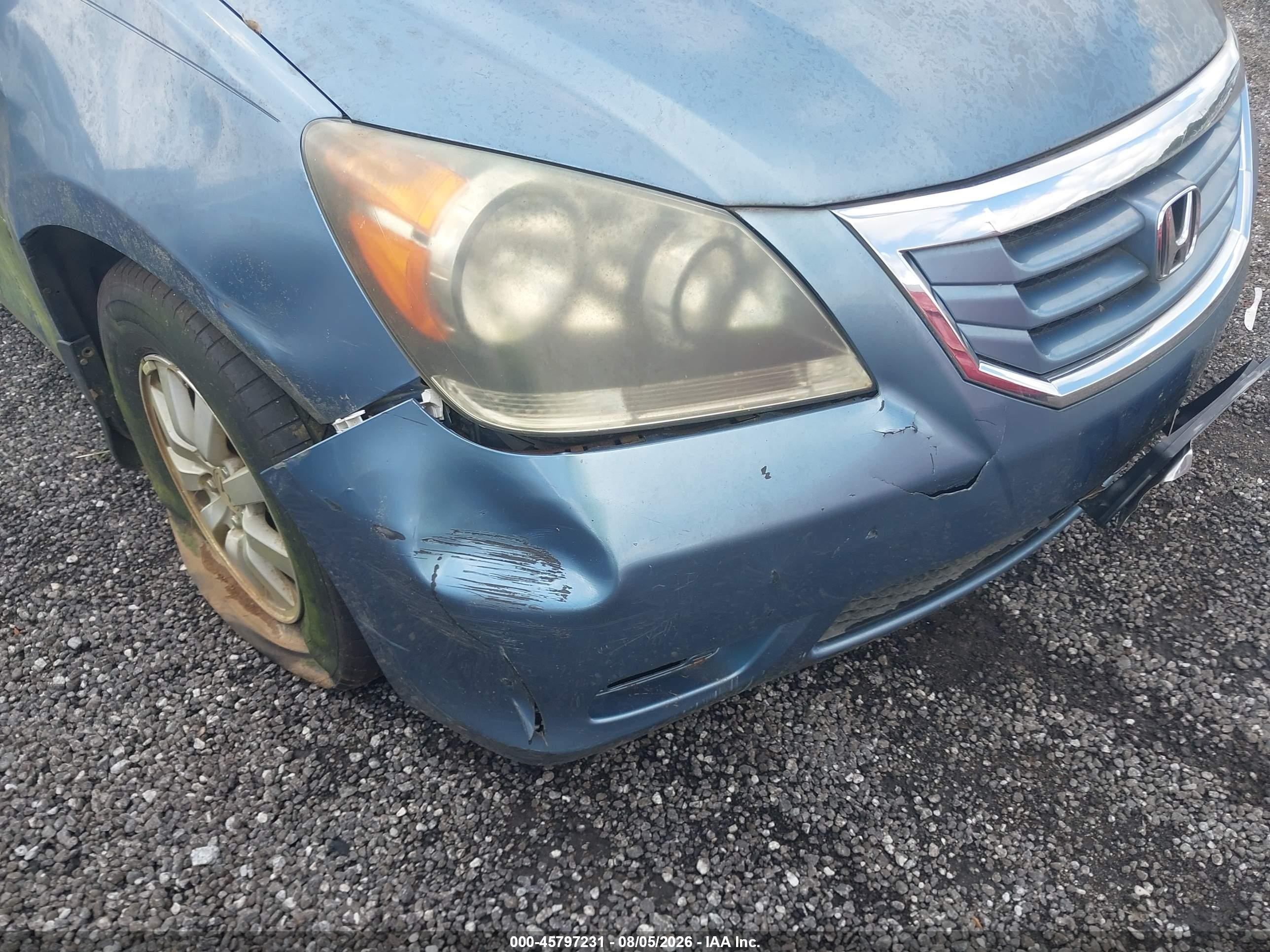 2008 Honda Odyssey Ex-l Light Blue vin: 5FNRL38648B104593