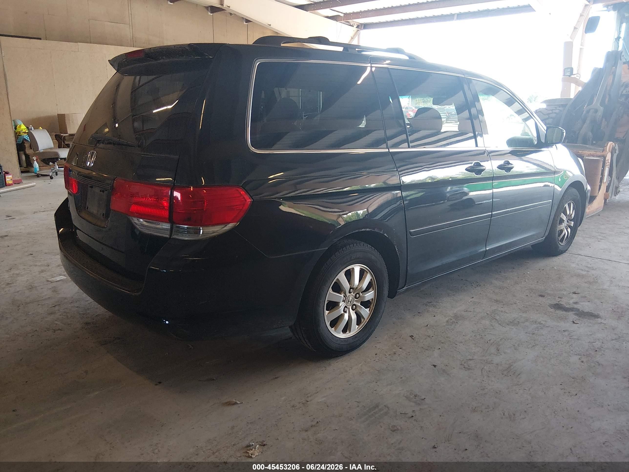 2008 Honda Odyssey Ex-l Black vin: 5FNRL38648B116517