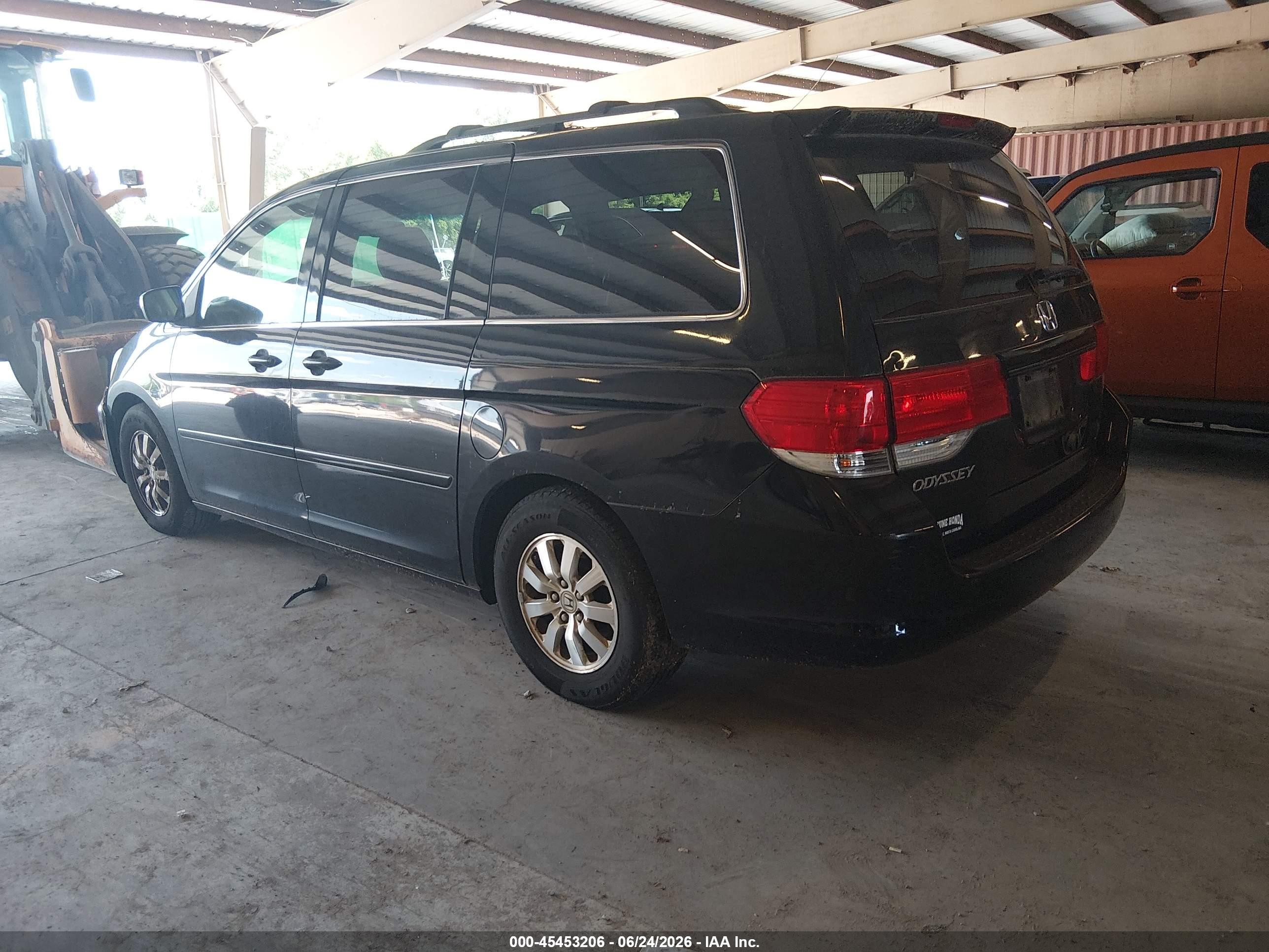 2008 Honda Odyssey Ex-l Black vin: 5FNRL38648B116517