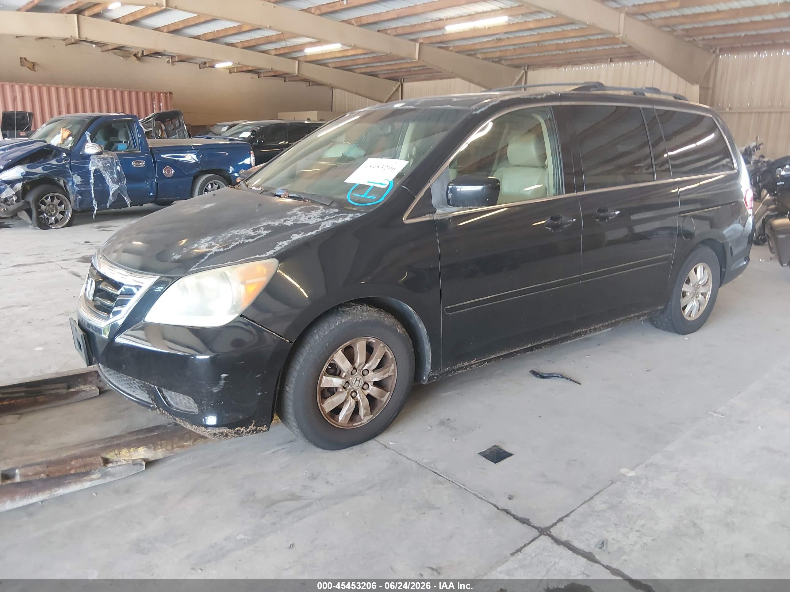 2008 Honda Odyssey Ex-l Black vin: 5FNRL38648B116517