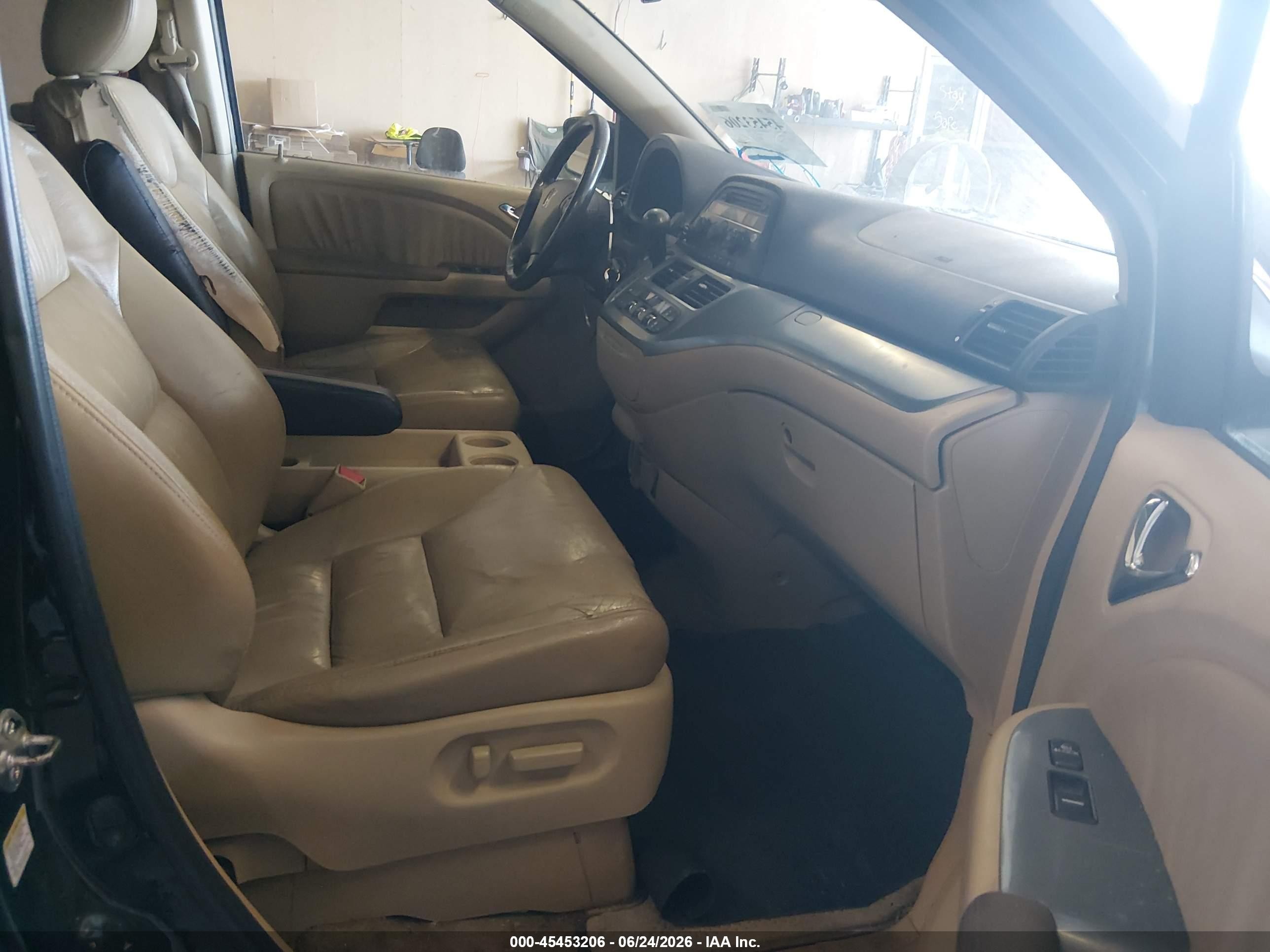 2008 Honda Odyssey Ex-l Black vin: 5FNRL38648B116517
