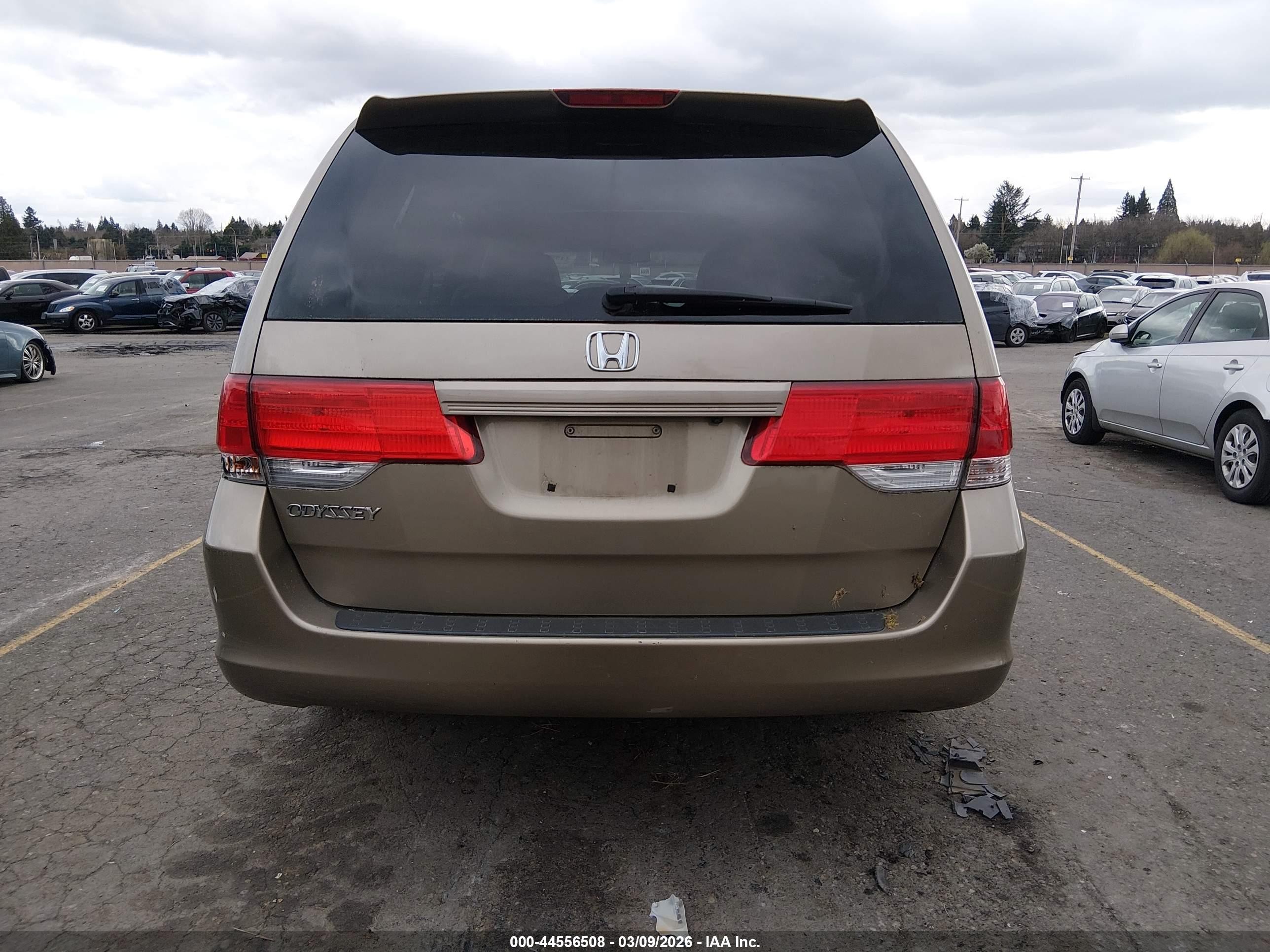 2008 Honda Odyssey Ex-l Gold vin: 5FNRL38648B407695