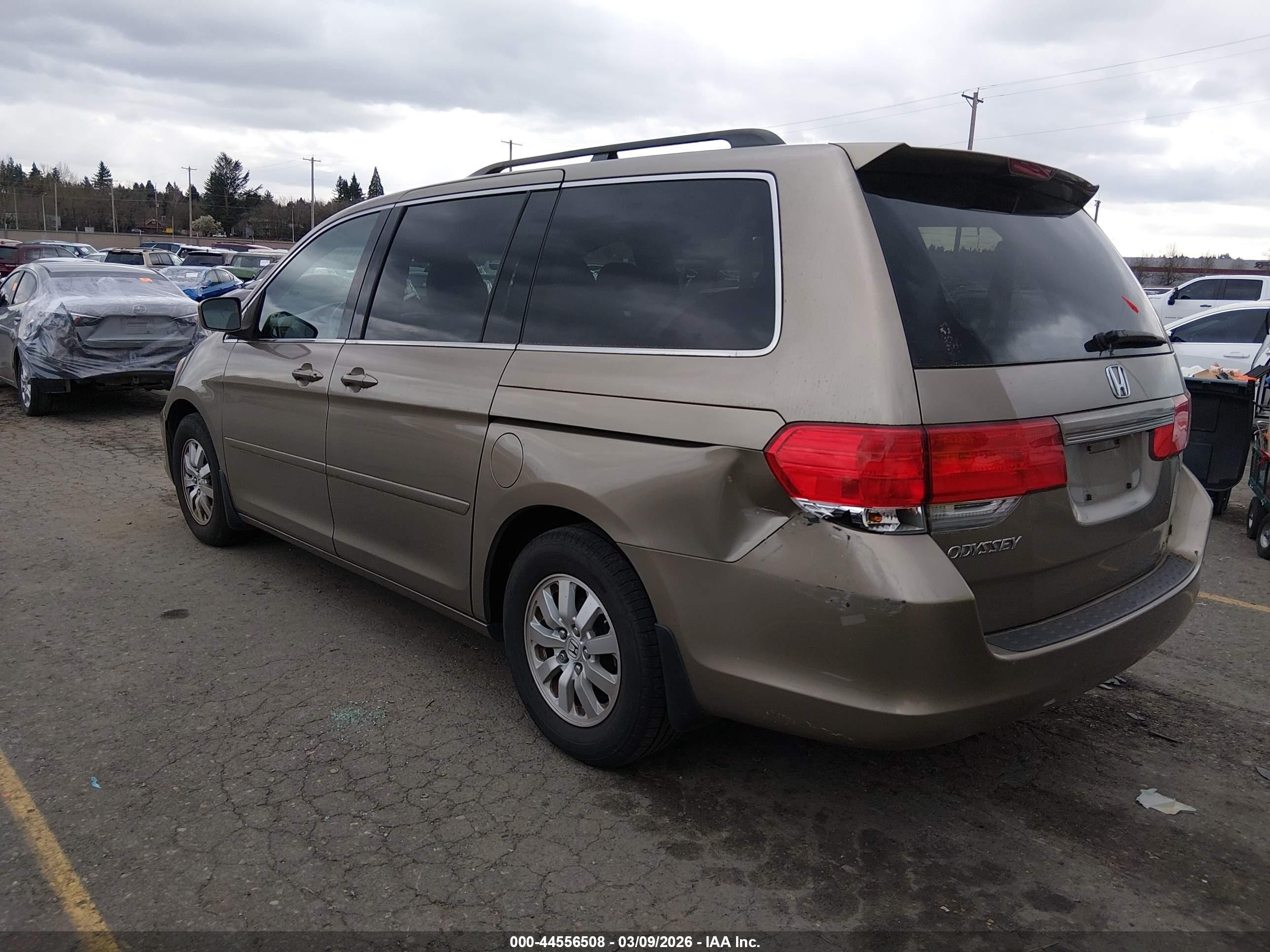 2008 Honda Odyssey Ex-l Gold vin: 5FNRL38648B407695