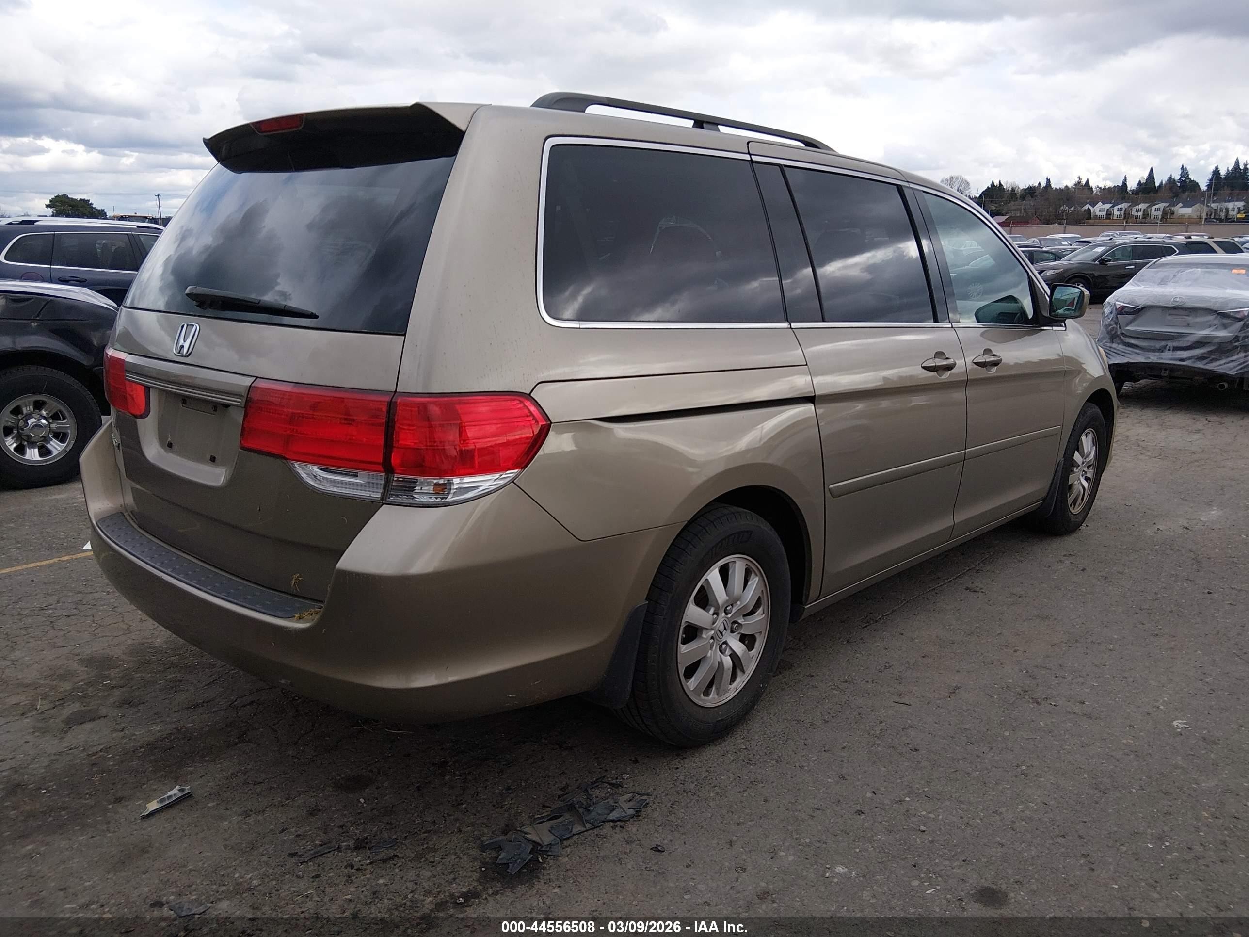 2008 Honda Odyssey Ex-l Gold vin: 5FNRL38648B407695