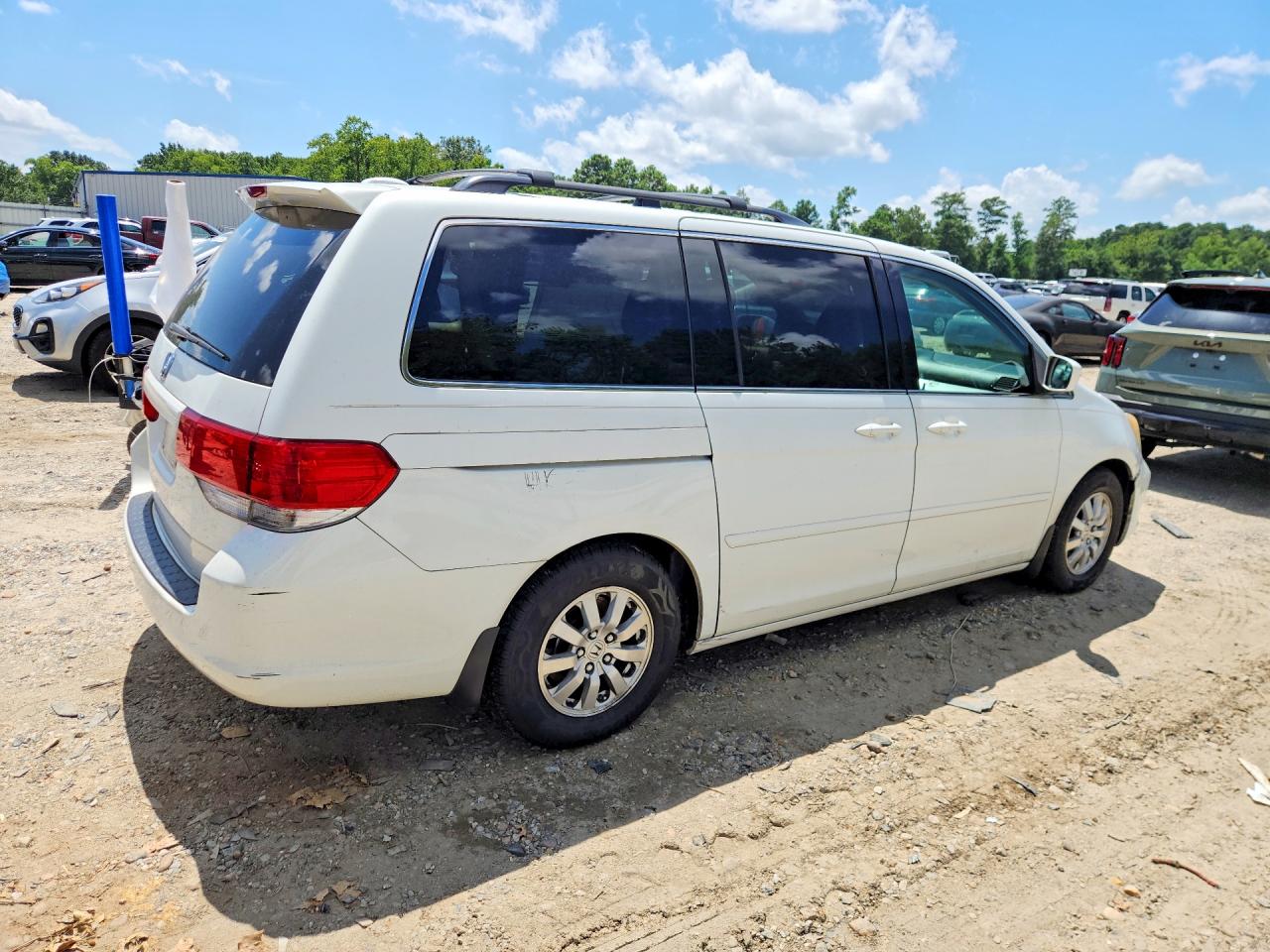 2008 Honda Odyssey Exl White vin: 5FNRL38648B418308
