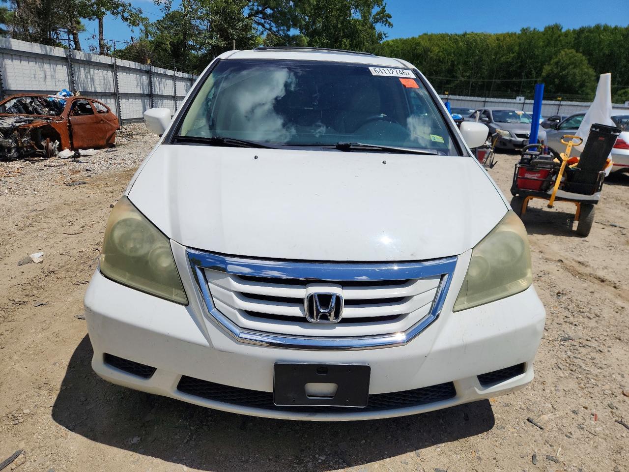 2008 Honda Odyssey Exl White vin: 5FNRL38648B418308