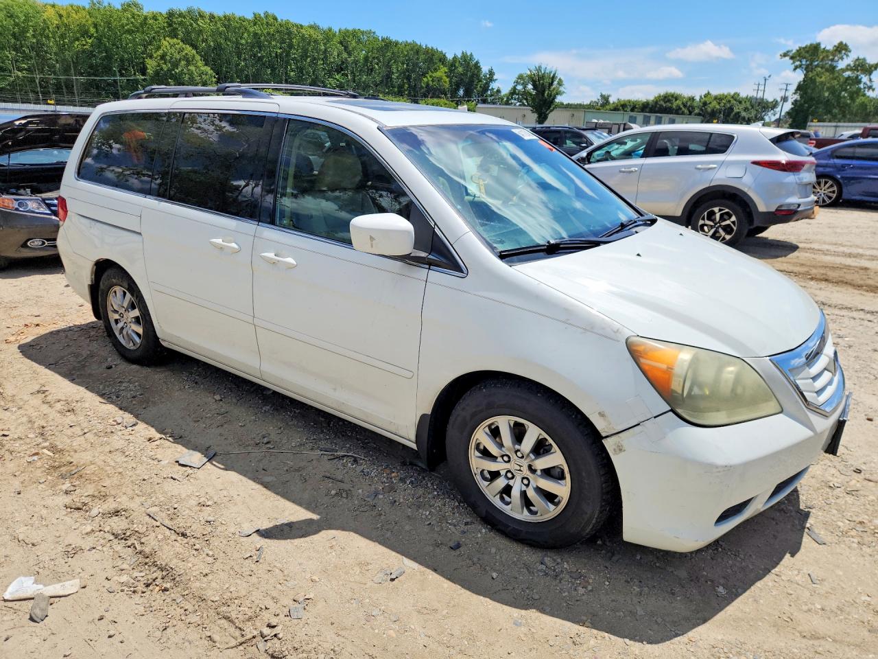 2008 Honda Odyssey Exl White vin: 5FNRL38648B418308