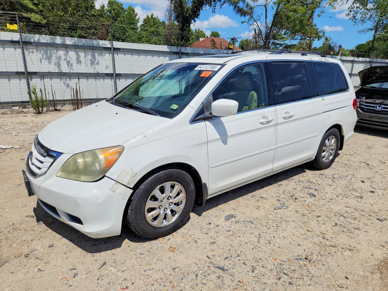 2008 Honda Odyssey Exl White vin: 5FNRL38648B418308