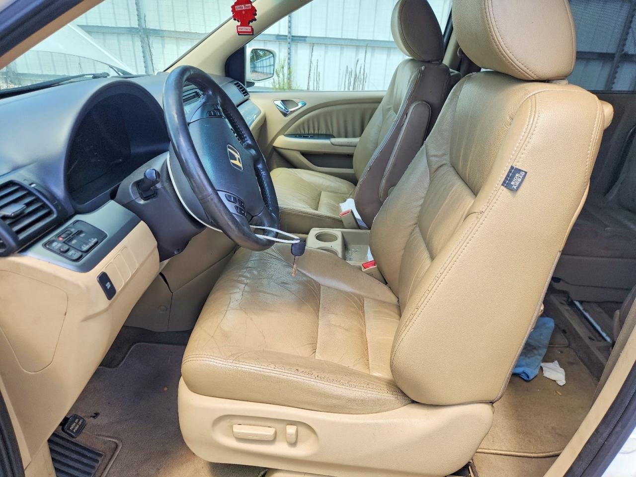 2008 Honda Odyssey Exl White vin: 5FNRL38648B418308