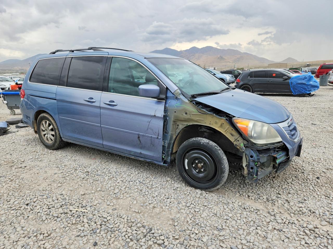 2009 Honda Odyssey Exl Blue vin: 5FNRL38649B004091