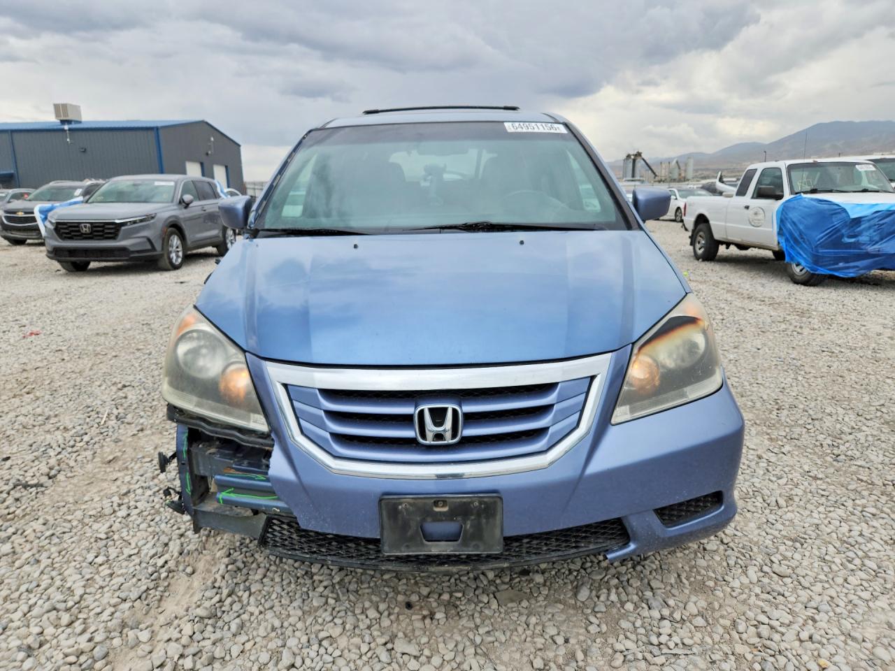 2009 Honda Odyssey Exl Blue vin: 5FNRL38649B004091