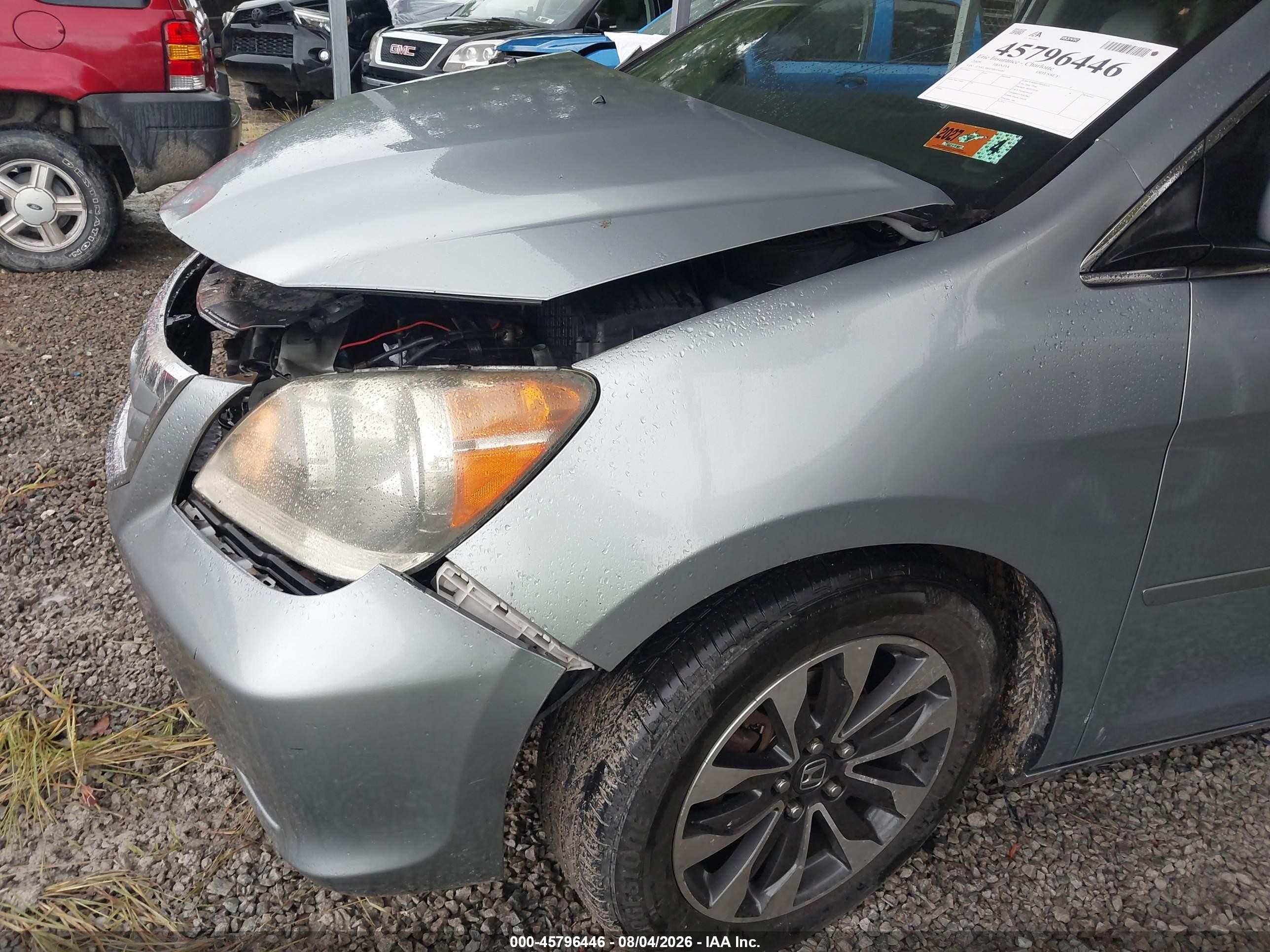 2009 Honda Odyssey Ex-l Gray vin: 5FNRL38649B014684