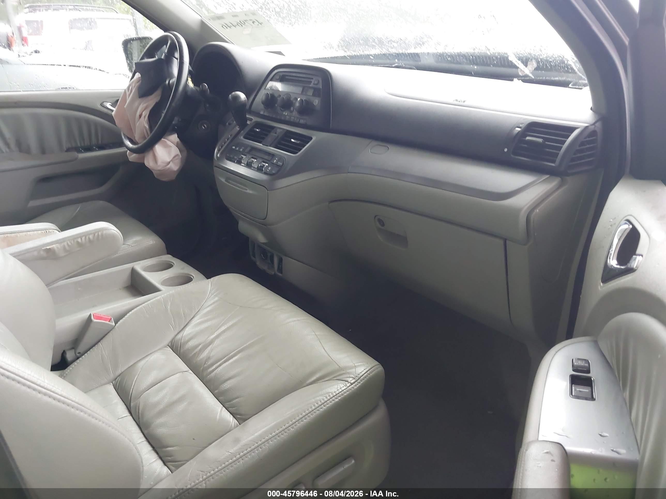 2009 Honda Odyssey Ex-l Gray vin: 5FNRL38649B014684