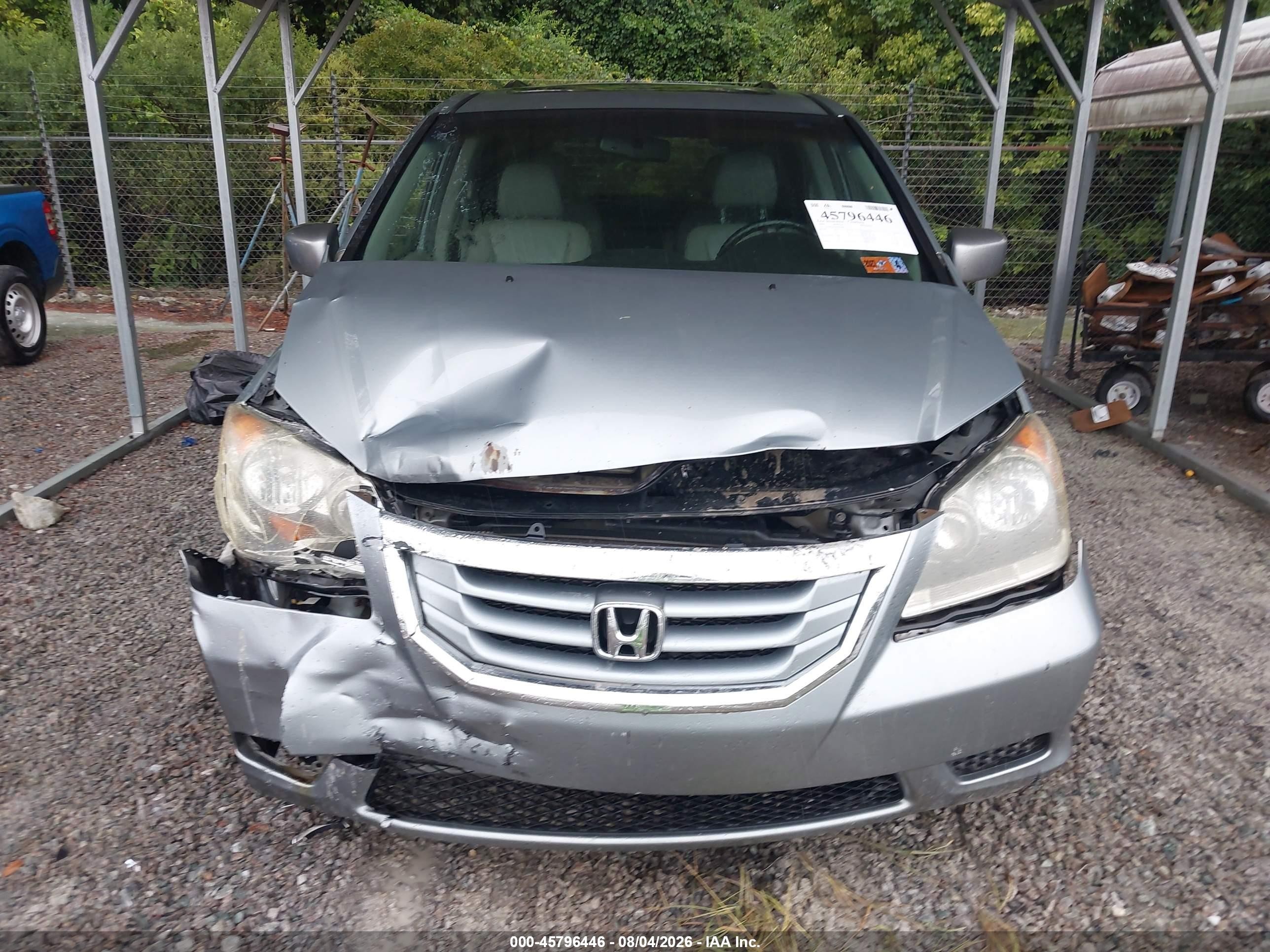 2009 Honda Odyssey Ex-l Gray vin: 5FNRL38649B014684