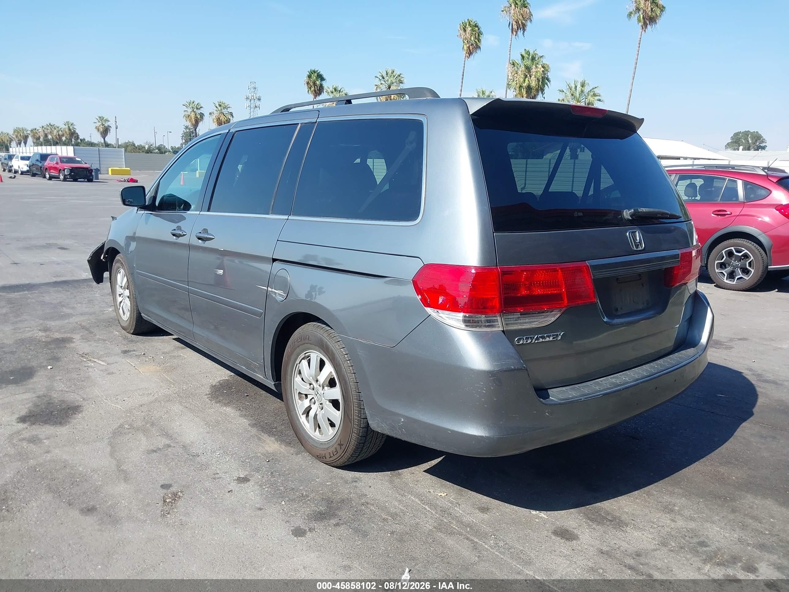 2009 Honda Odyssey Ex-l Gray vin: 5FNRL38649B403387