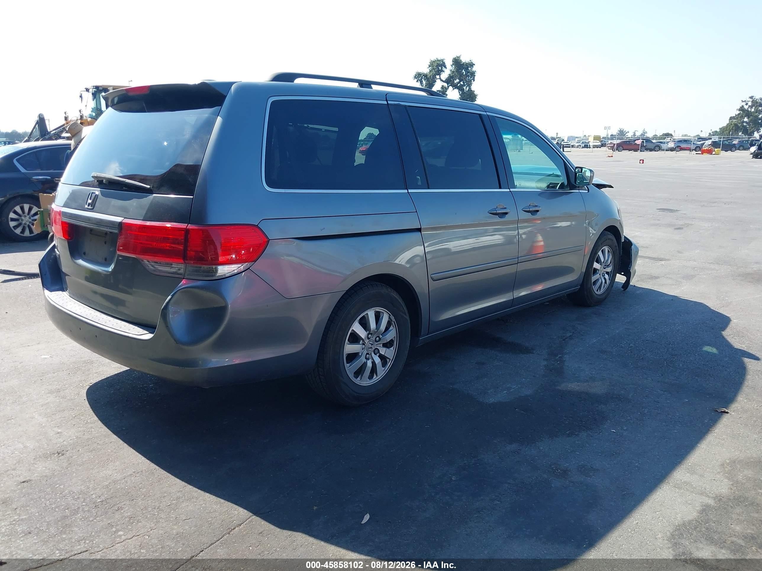 2009 Honda Odyssey Ex-l Gray vin: 5FNRL38649B403387