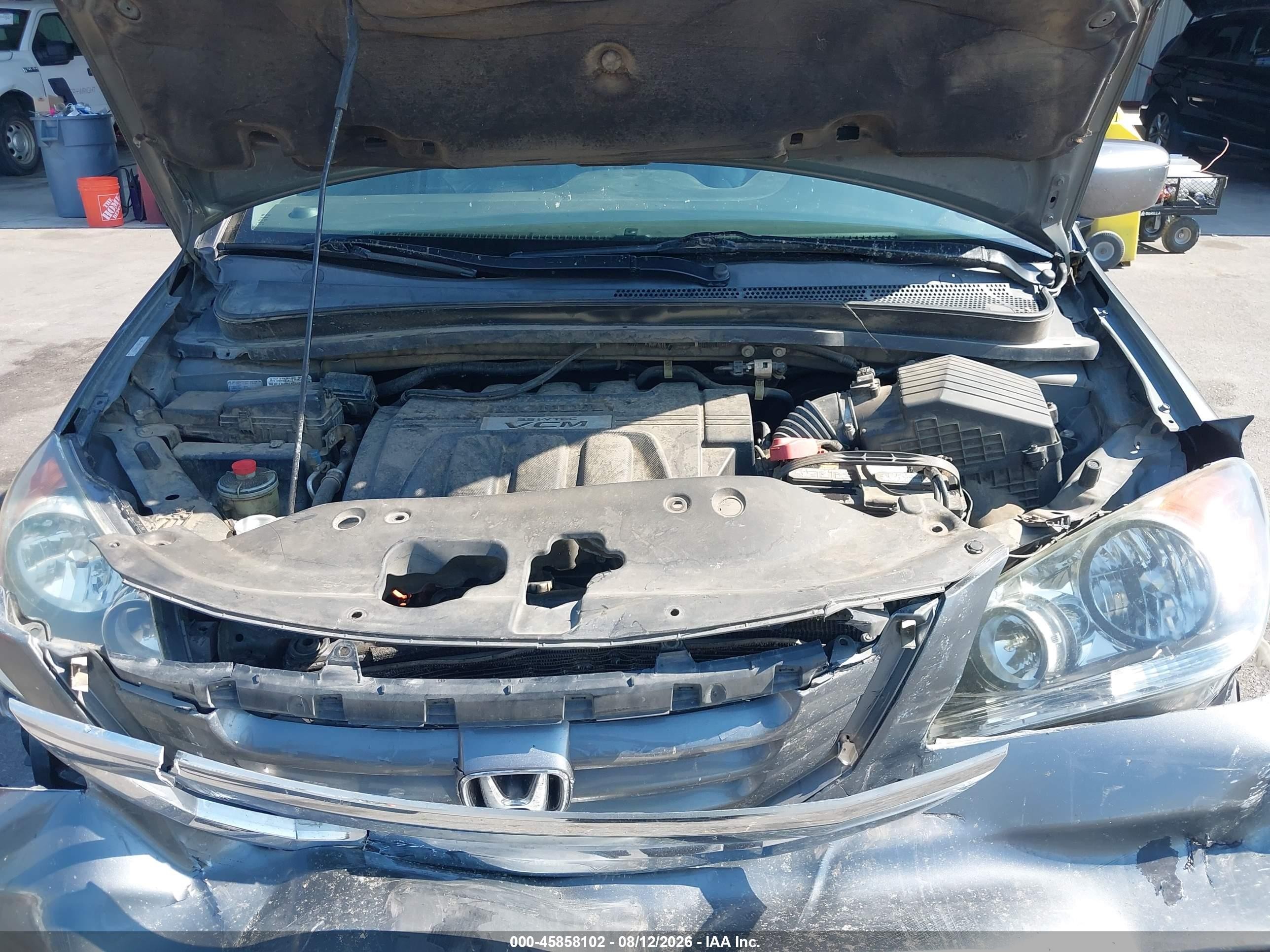 2009 Honda Odyssey Ex-l Gray vin: 5FNRL38649B403387