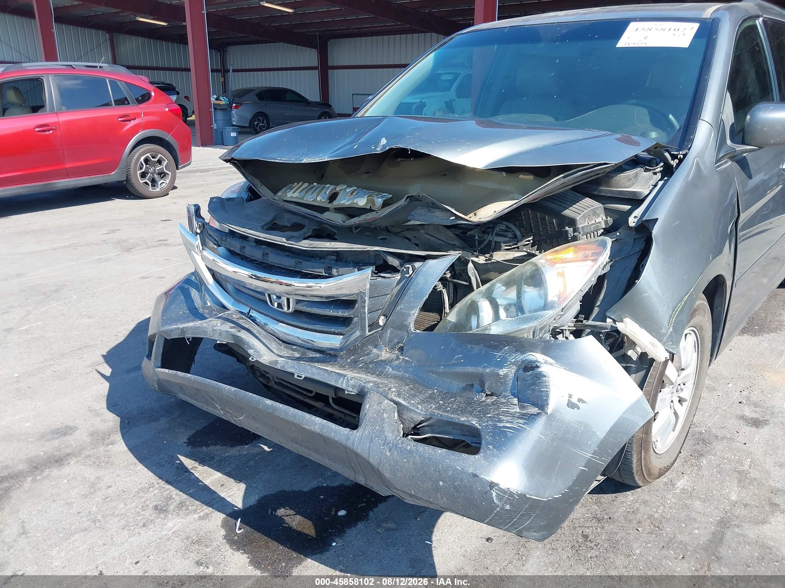 2009 Honda Odyssey Ex-l Gray vin: 5FNRL38649B403387